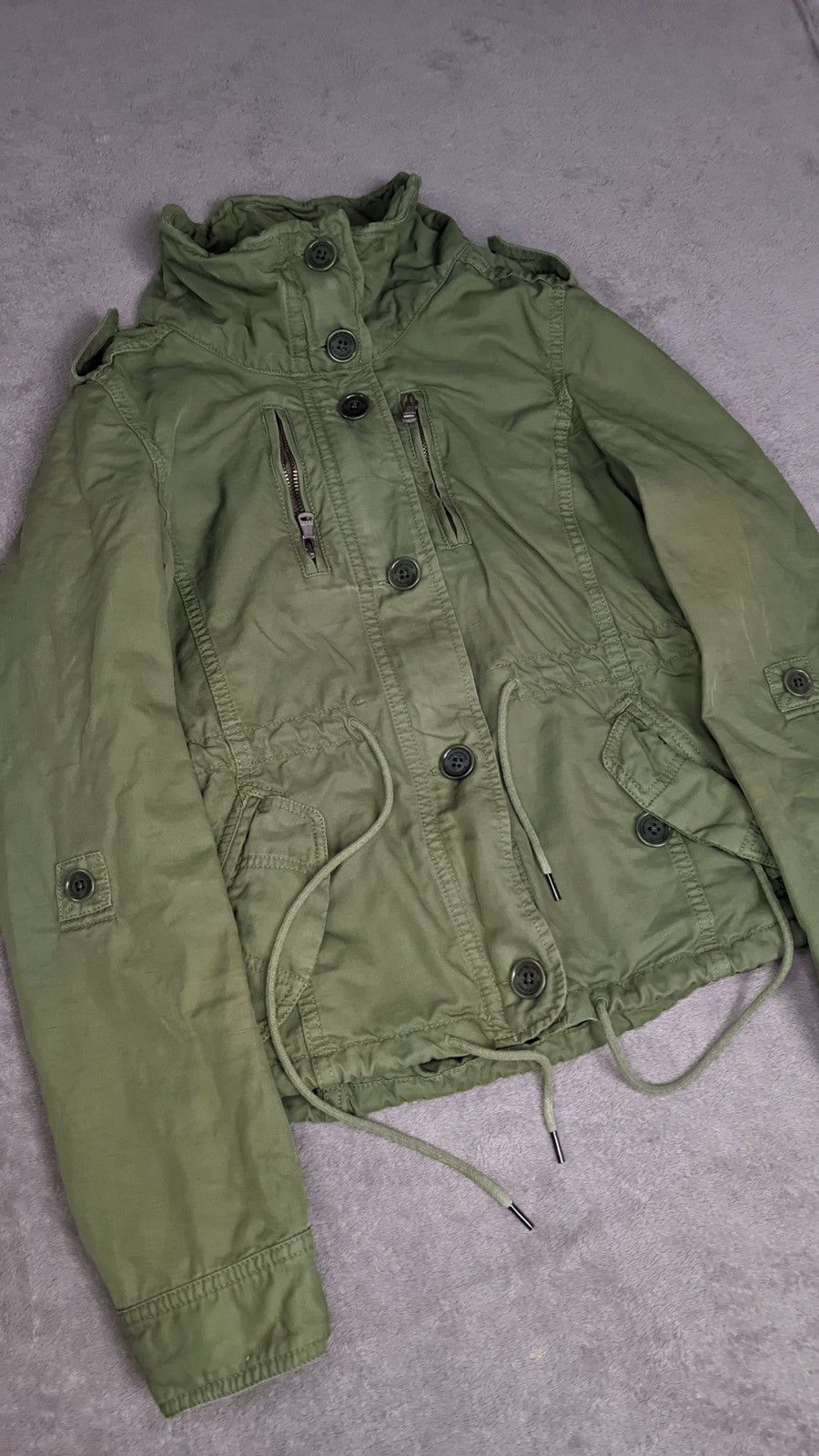 Japanese Brand Calvin Klein Jeans wmns Y2K Multipocket Military Jacket Size S / US 4 / IT 40 - 2 Thumbnail