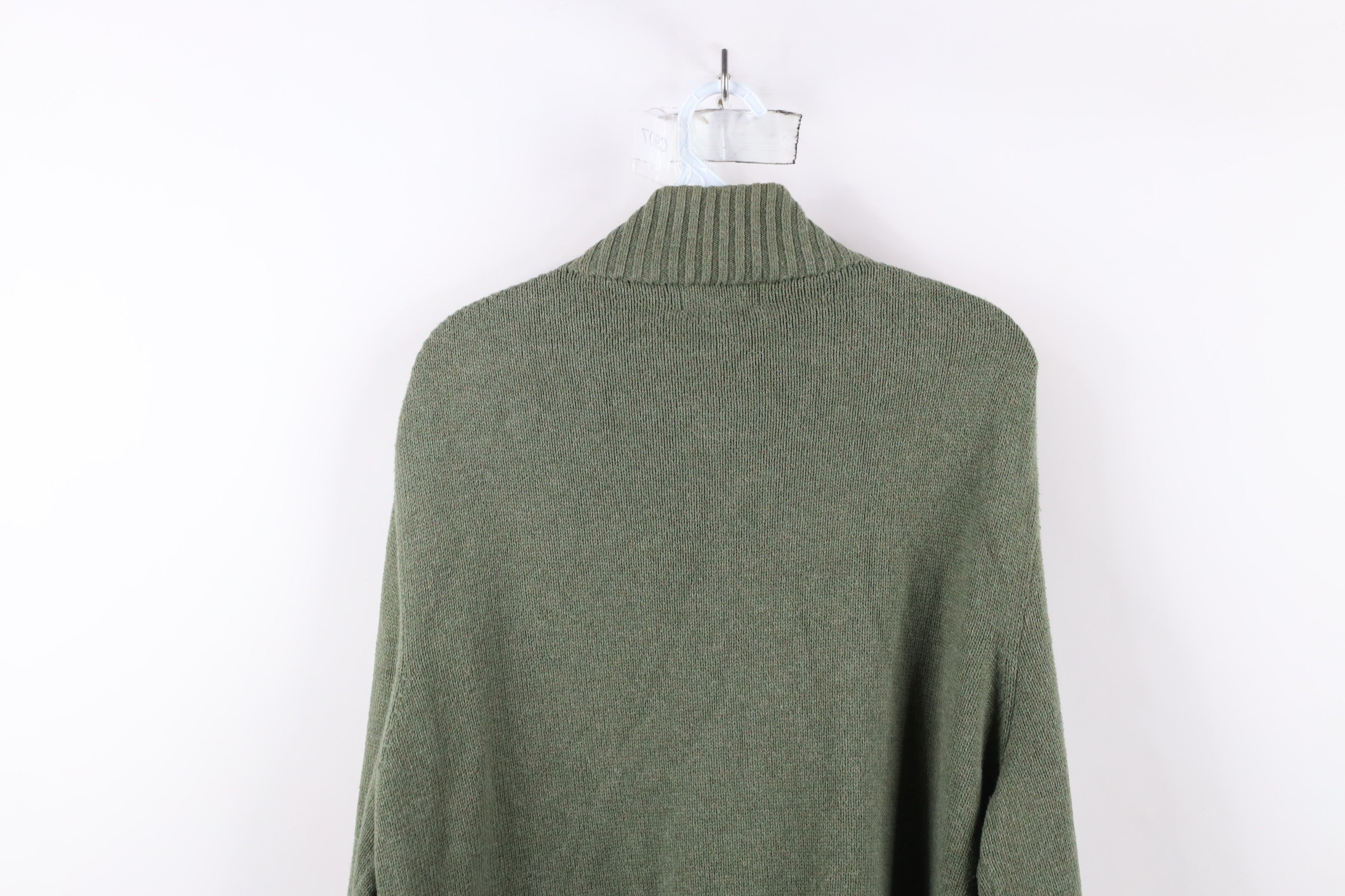 Ralph Lauren × Vintage Vintage Ralph Lauren Ribbed Knit Half Zip Pullover Sweater Size US L / EU 52-54 / 3 - 12 Thumbnail