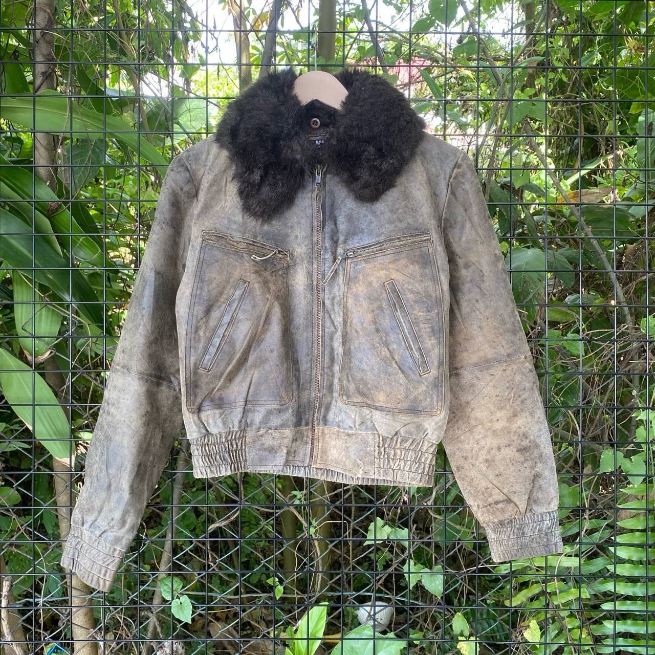 Morgan Homme × Vintage Vtg Morgan Flufy Leather Jacket Size US M / EU 48-50 / 2 - 1 Thumbnail