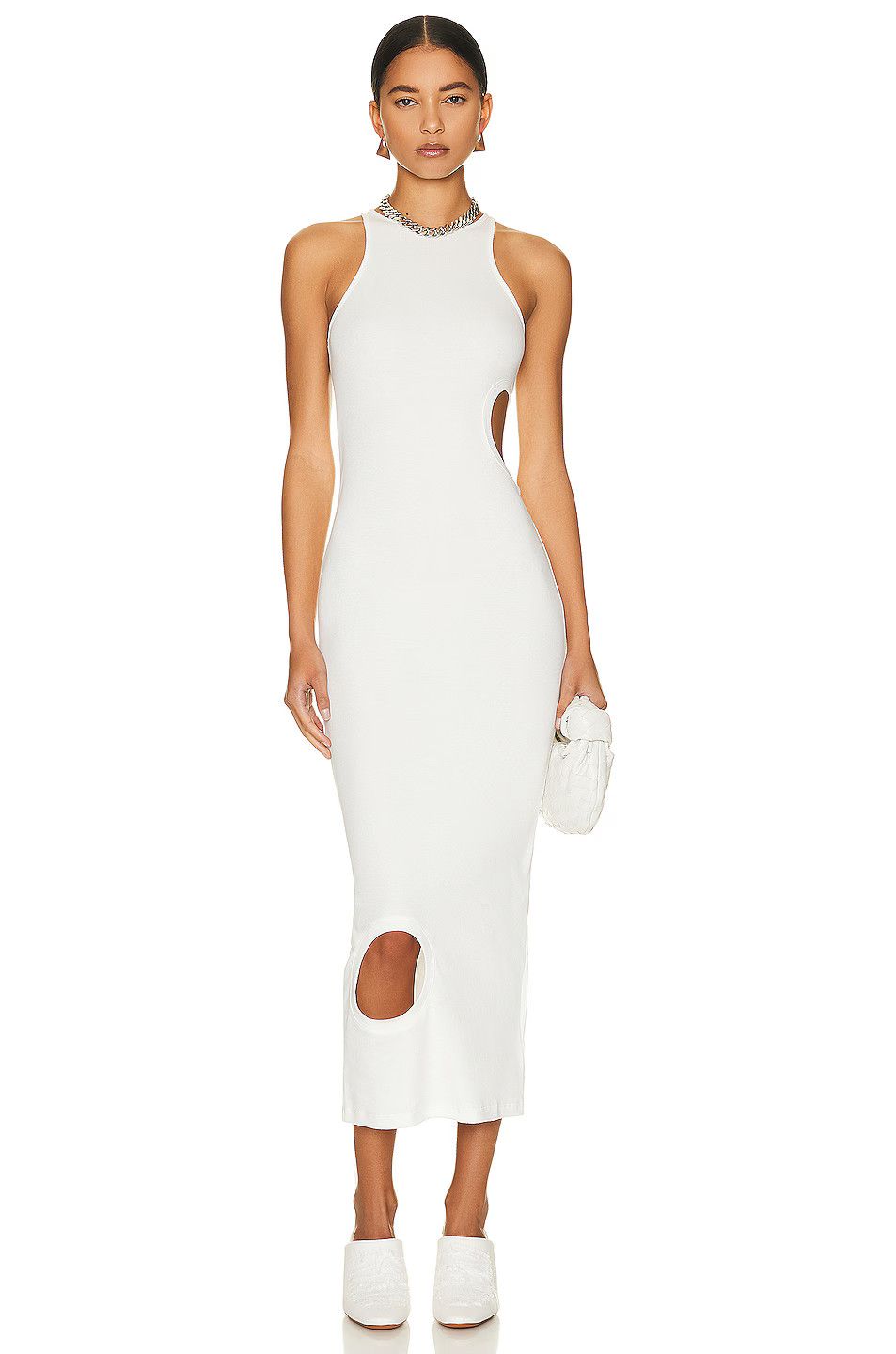 Off-White o1y1125 Midi Dress in White Size XS / US 0-2 / IT 36-38 - 1 Thumbnail