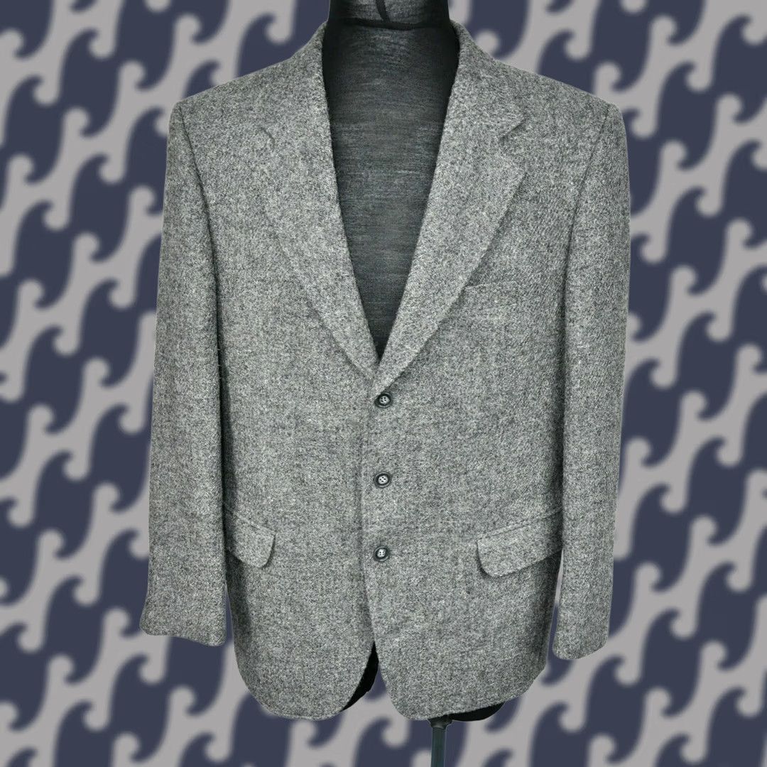 Harris Tweed VINTAGE Harris Tweed Baumler Wool Blazer Jacket Gray Size EU 50 Men Size 50R - 1 Thumbnail