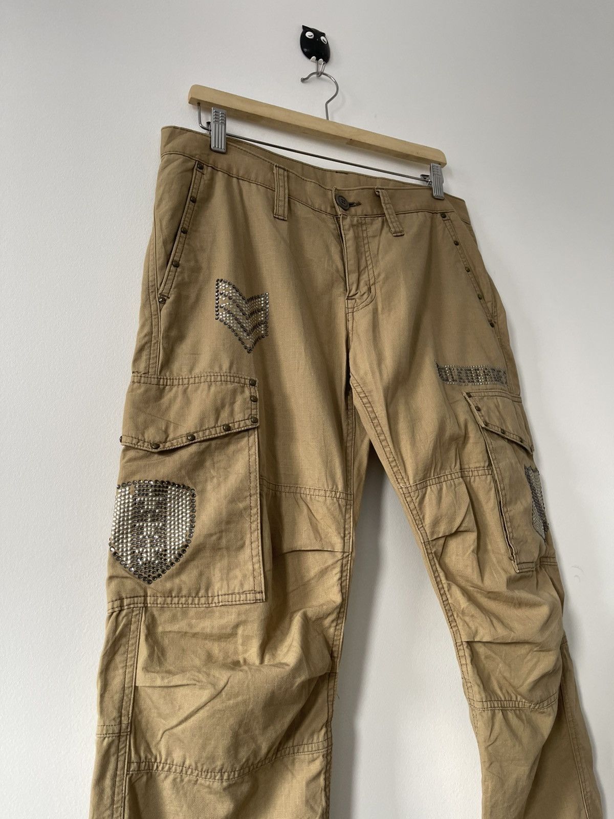 Seditionaries Rare Vintage RATTLE TRAP Japan Parachute Bondage Cargo Pant Size US 34 / EU 50 - 10 Thumbnail