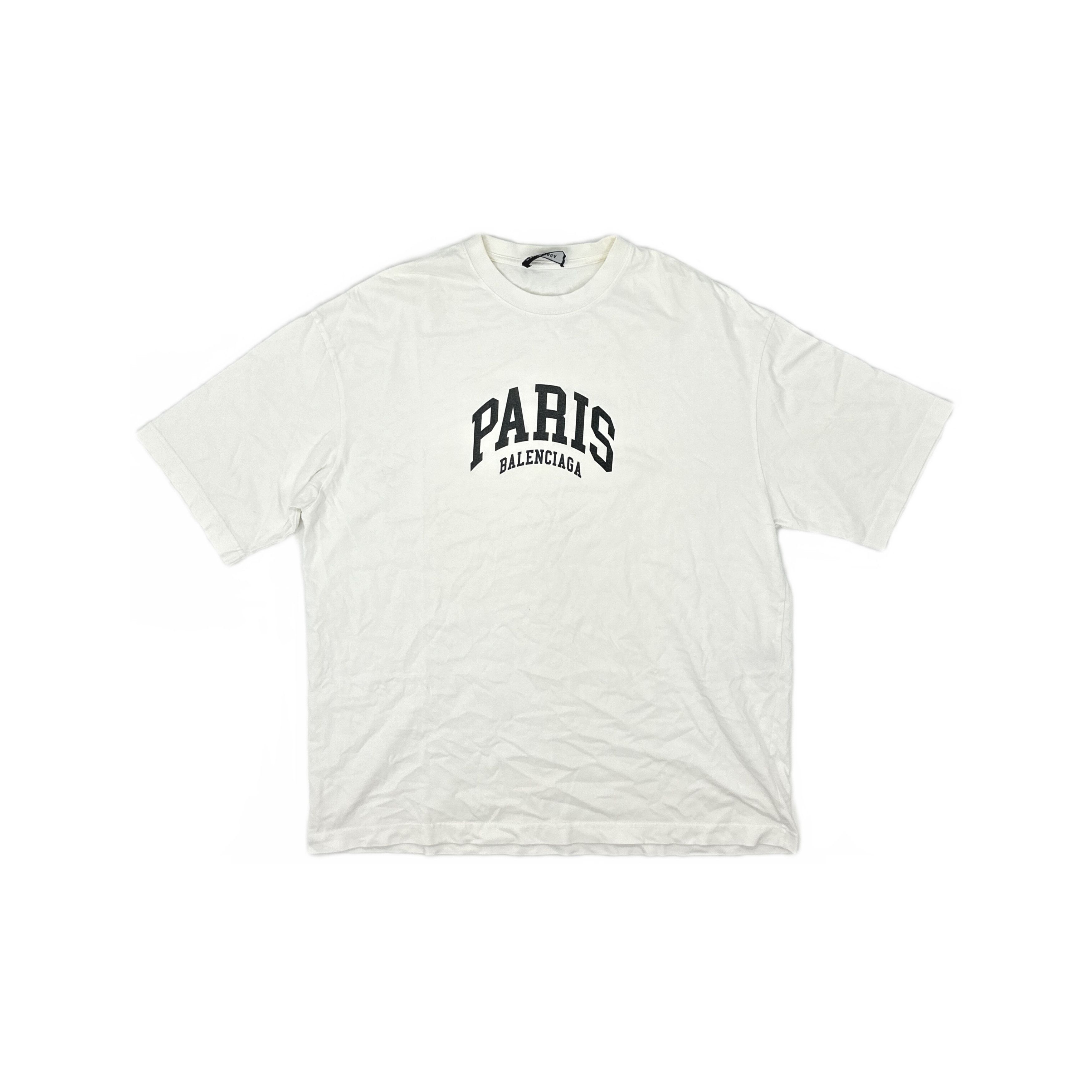 Balenciaga Balenciaga Paris Logo T-Shirt Size L Size US L / EU 52-54 / 3 - 1 Thumbnail