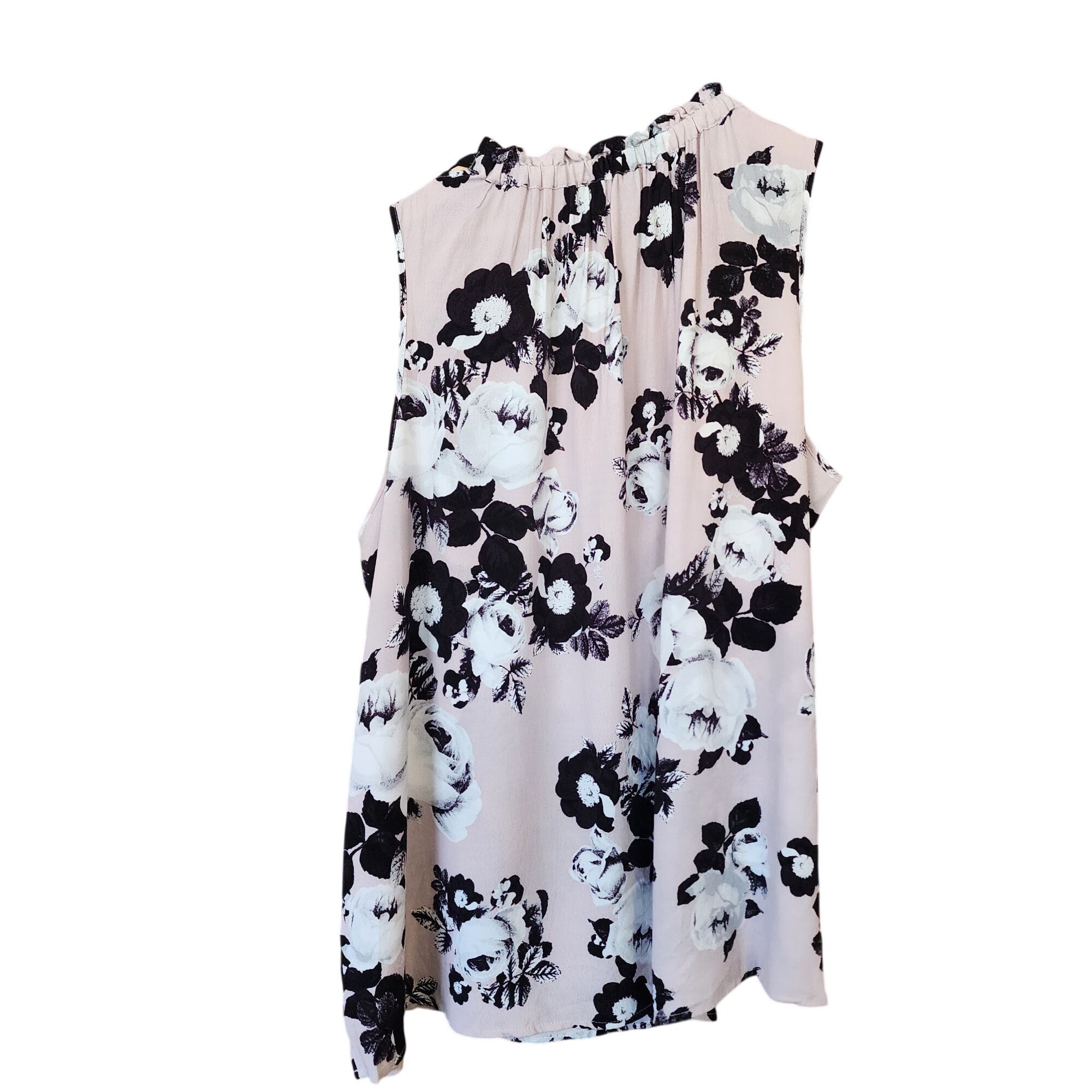 Lord & Taylor Lord & Taylor Hushed Violet Floral Sleeveless Blouse NWT Wom Size XL / US 12-14 / IT 48-50 - 2 Thumbnail
