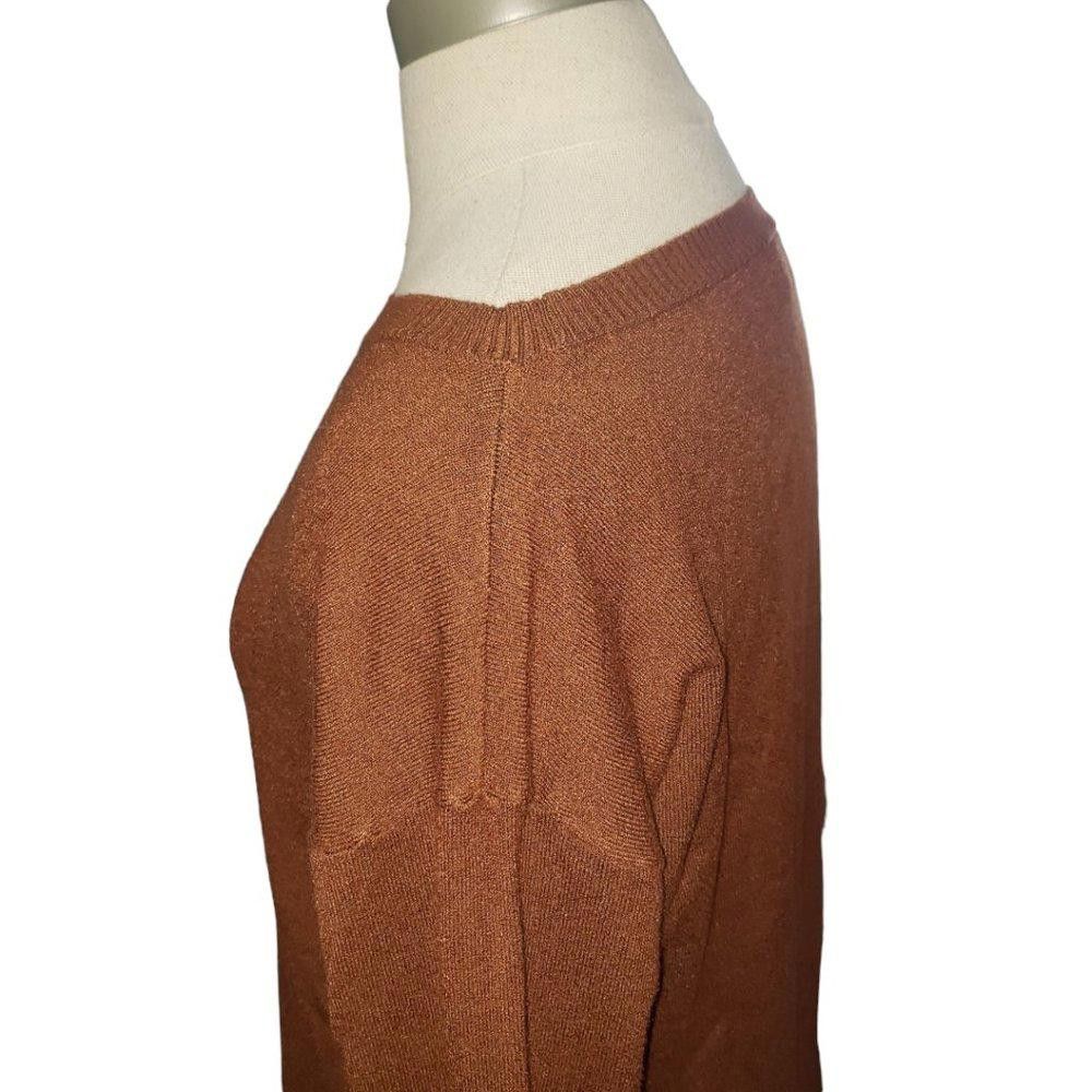 Designer CT787 Devotion by "Cyrus" Ladies Crew Neck Brown Sweater L Size L / US 10 / IT 46 - 3 Thumbnail