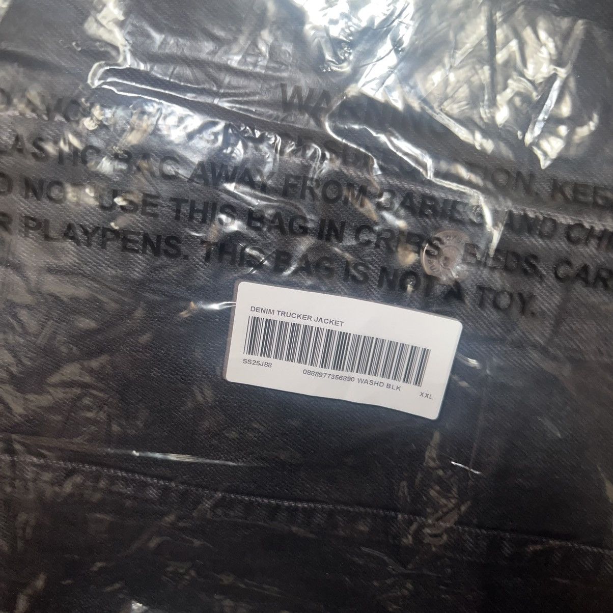 Supreme Supreme Denim Trucker Jacket SS25 Black Size: XXL Size US XXL / EU 58 / 5 - 5 Thumbnail