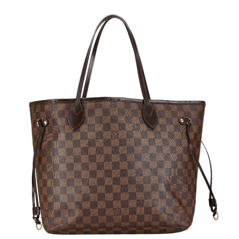 Louis Vuitton Louis Vuitton Louis Vuitton Damier Neverfull MM Tote Bag Brown Canvas Tote Bag N41358 in Very Good Condition Size ONE SIZE - 1 Thumbnail