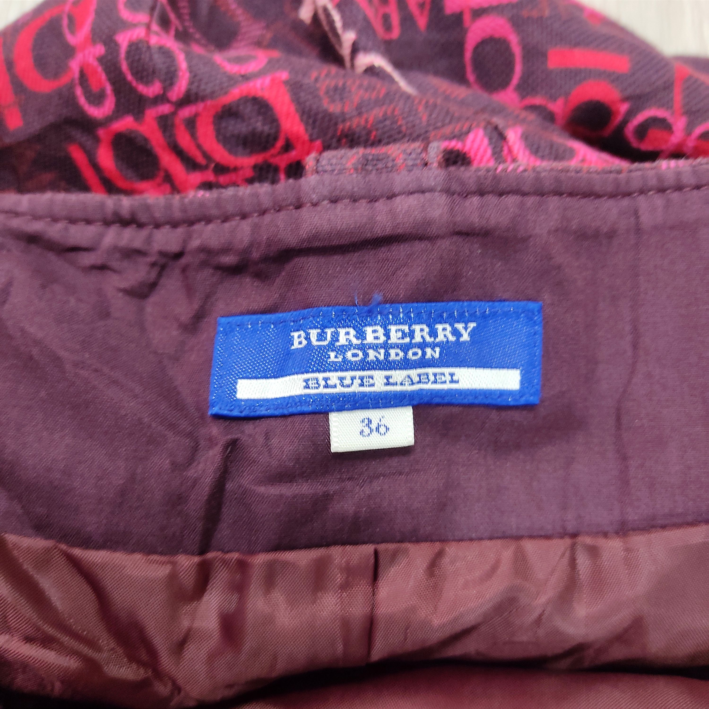Burberry BURBERRY Blue Label All Over Print Monogram Mini Skirt Size 27" / US 4 / IT 40 - 10 Thumbnail