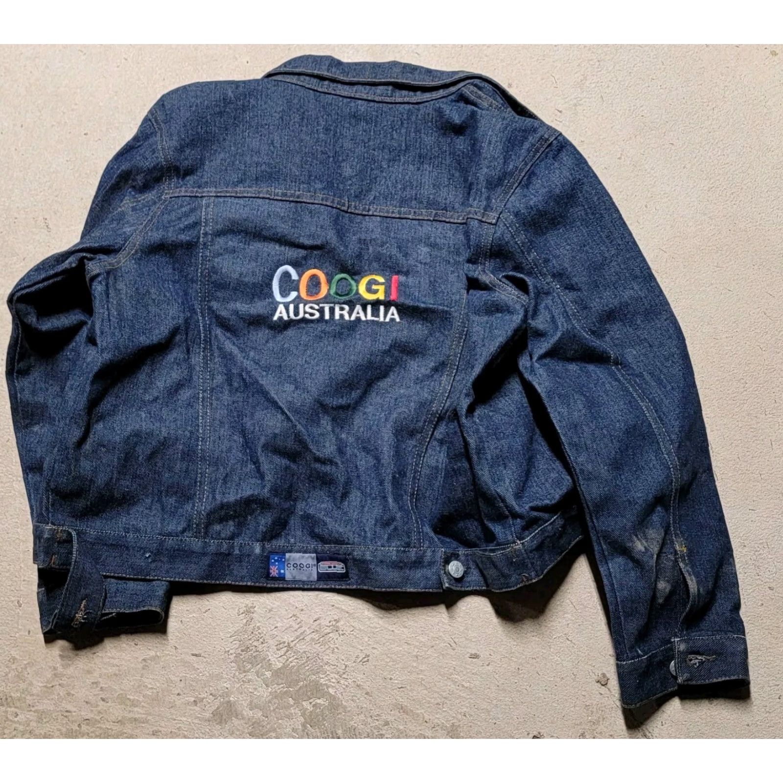 Coogi VINTAGE COOGI AUSTRALIA Jean Jacket XL Unisex Adults Denim Embroidered Hip Hop 1980s Blue, Regular Size XL Size US 36 / EU 52 - 2 Thumbnail