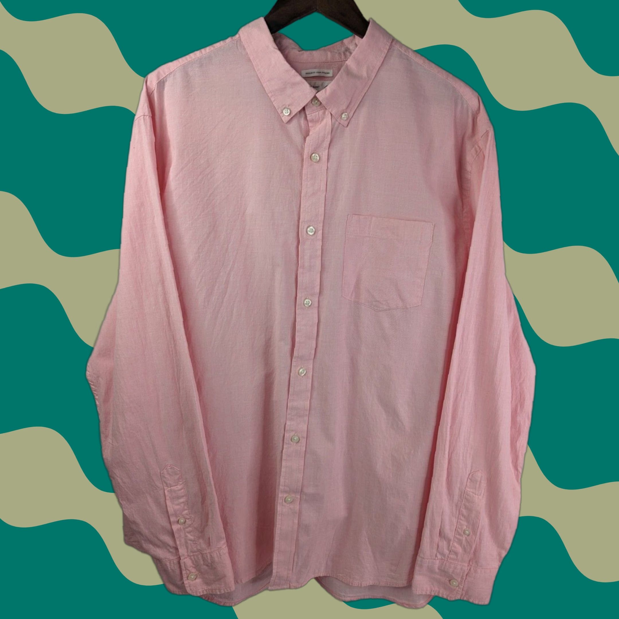 Old Navy Old Navy Shirt Men’s Pink Apple Guava Long Sleeve Button 2XL Casual Plaid Size US XXL / EU 58 / 5 - 1 Thumbnail