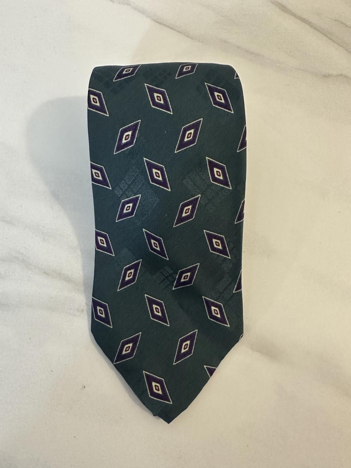 XMI Platinum Vintage XMI for Nordstrom geometric Italian silk necktie Size ONE SIZE - 1 Thumbnail