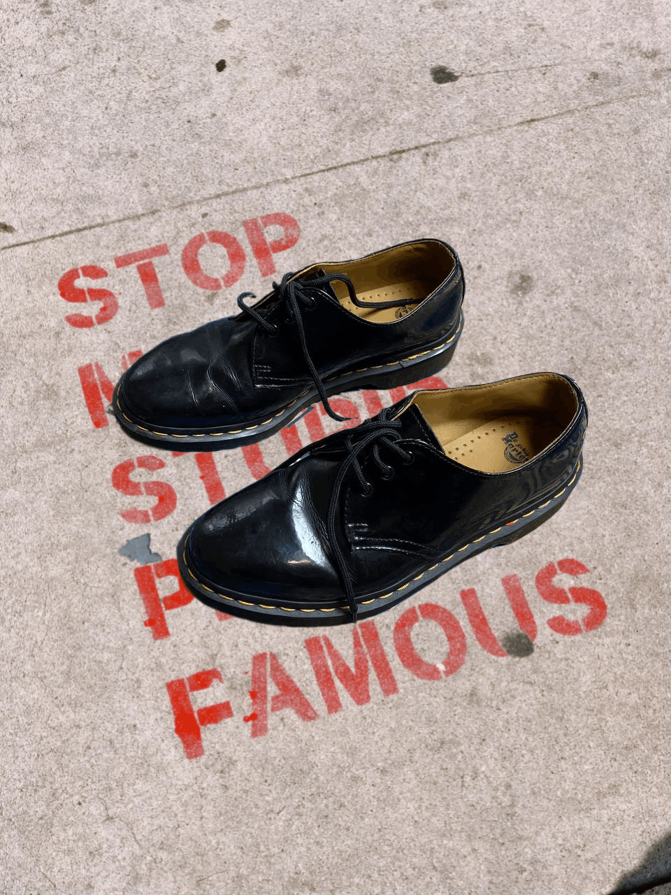 Dr. Martens Dr. Martens Gloss Leather Lace Up Platform shoes Size US 8 / EU 41 - 1 Thumbnail