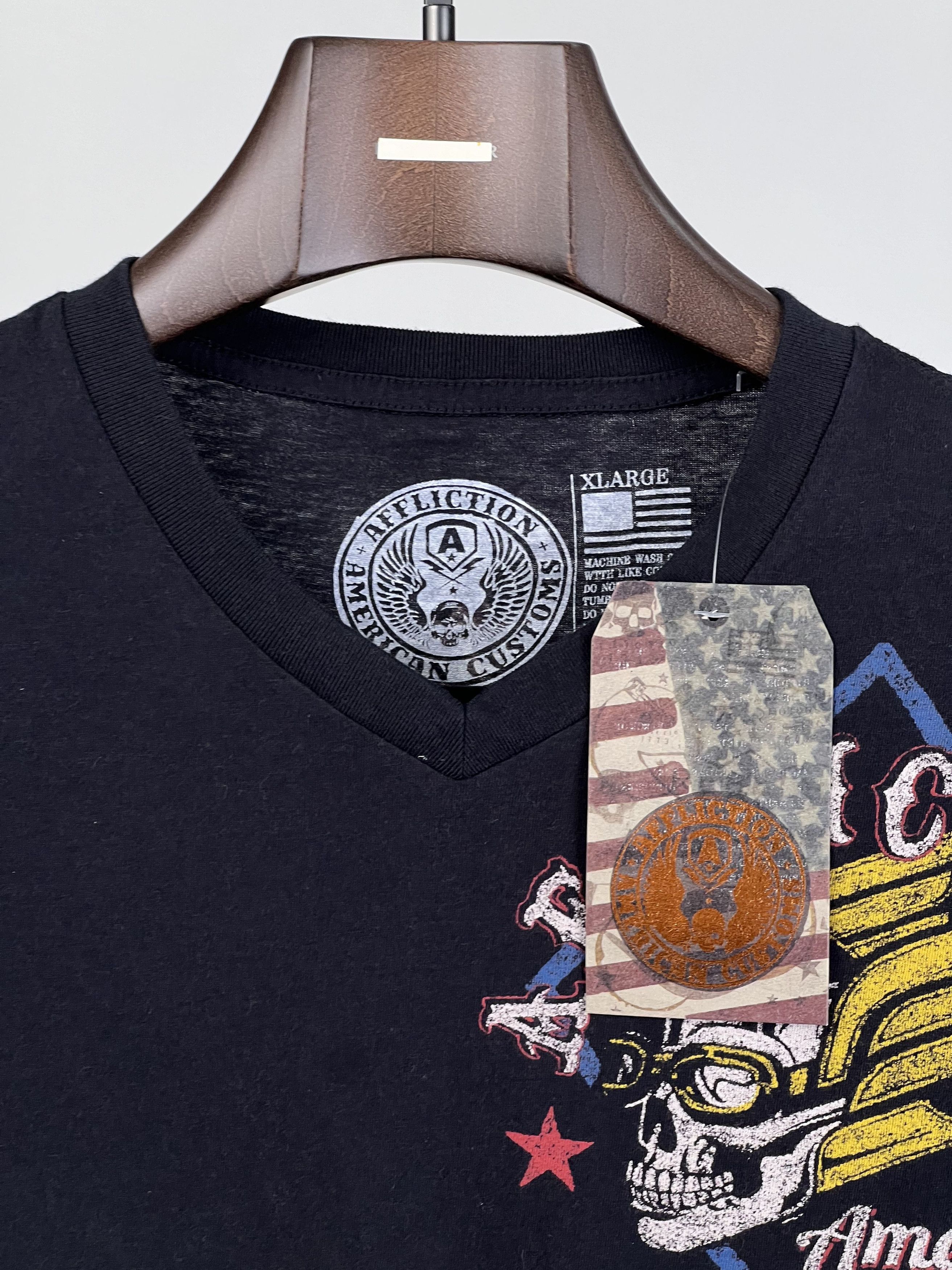 Affliction Brand New AMERICAN CUSTOMS SS TEE Size US XL / EU 56 / 4 - 9 Thumbnail