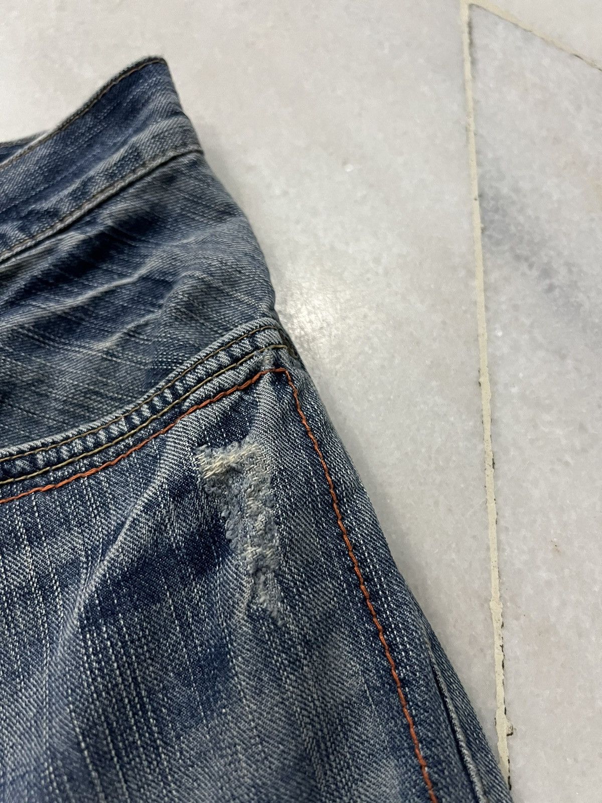 Edwin × If Six Was Nine × Japanese Brand 💥Flare💥Vintage Edwin Backle Back Faded Washed Jeans Size US 28 / EU 44 - 7 Thumbnail