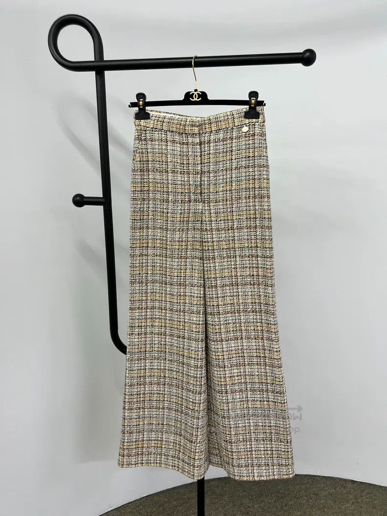 Chanel Chanel Colourful tweed knitted trousers Size 24" / US 00 / IT 34 - 1 Thumbnail