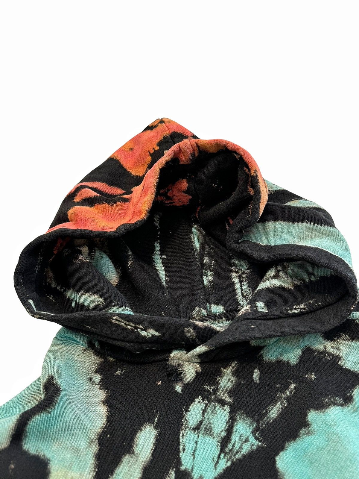 Amiri Reversed Tie Dye Swirl Oversized Distressed Hoodie Size US S / EU 44-46 / 1 - 3 Thumbnail