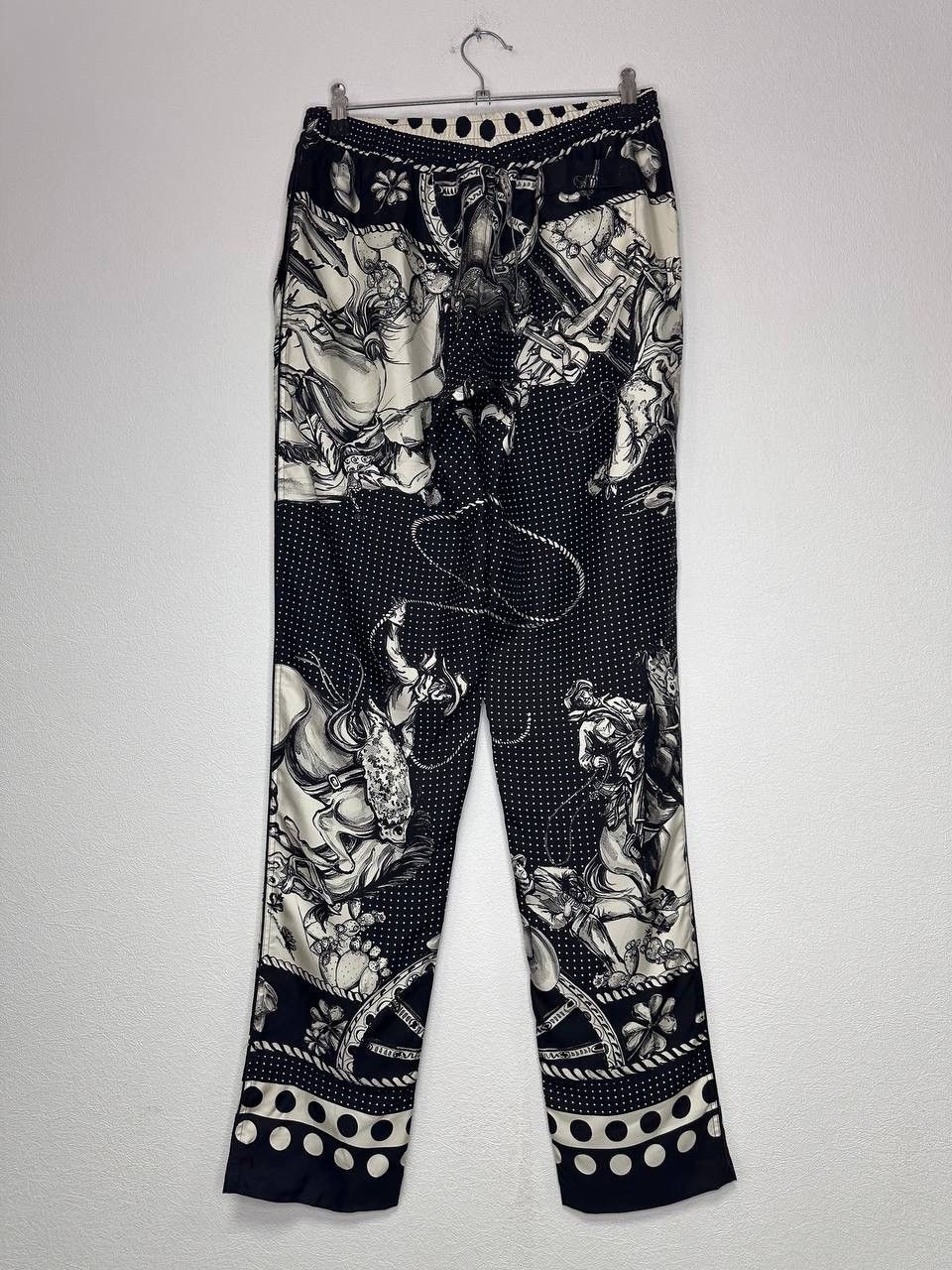 Dolce & Gabbana Dolce & Gabbana Silk Printed Trousers Size 46 Made in Italy Size US 32 / EU 48 - 8 Thumbnail