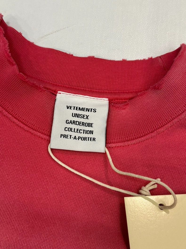 Vetements Vetements 23ss Washed Pink Sloppy Hoodie Size US XS / EU 42 / 0 - 3 Thumbnail