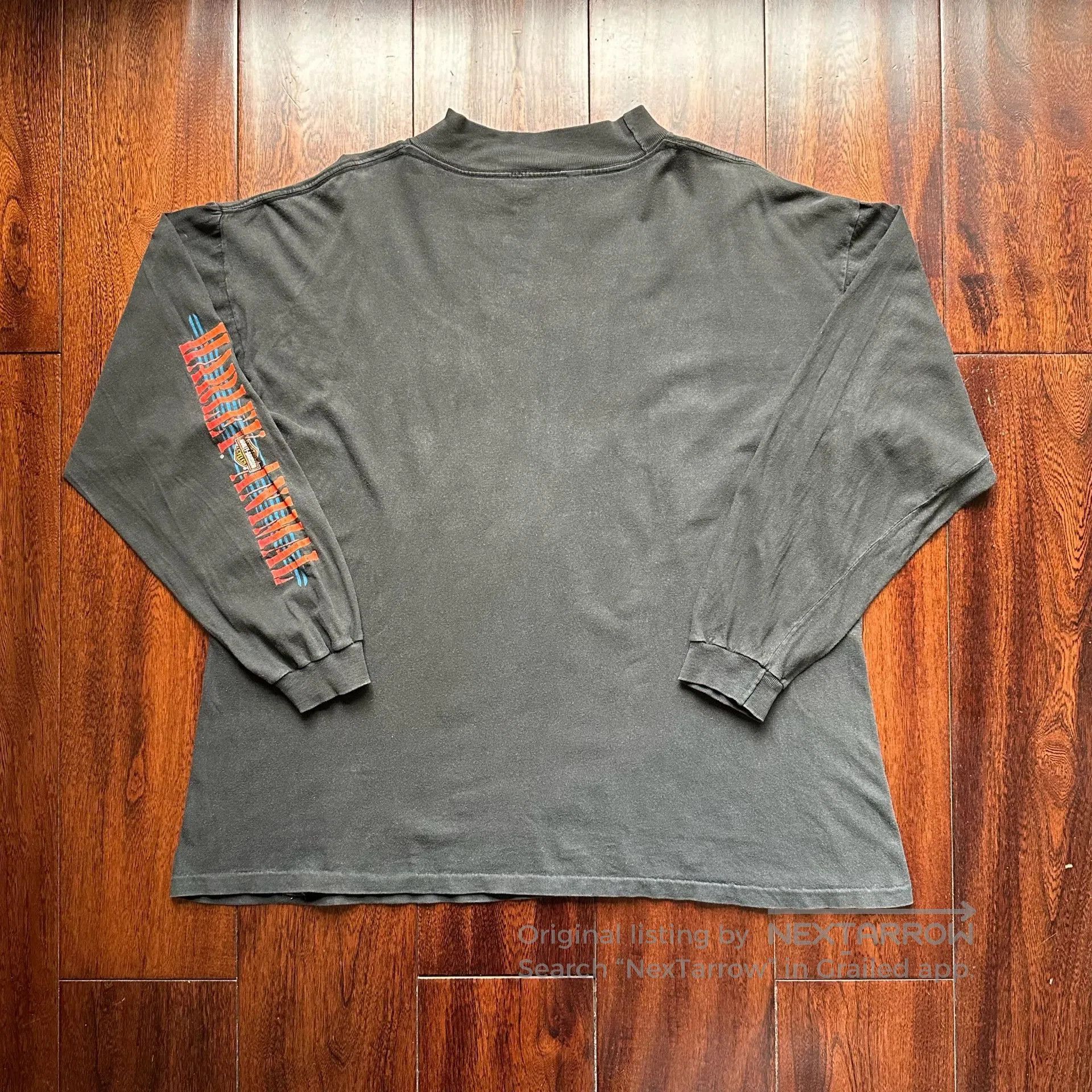 Vintage Vintage 1993 Harley Davidson Long Sleeve. Size US M / EU 48-50 / 2 - 2 Thumbnail