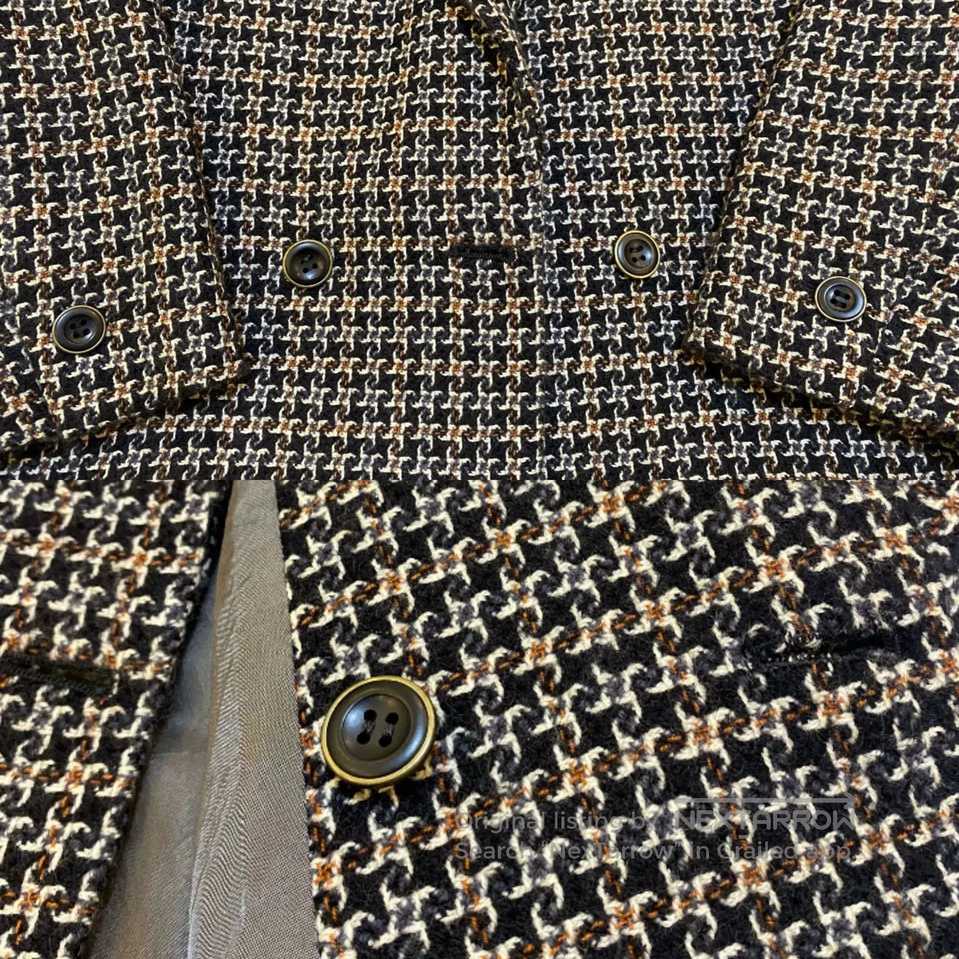 Barena Venezia Italian BARREAUX Plaid Wool Cashmere Blazer. Size US M / EU 48-50 / 2 - 8 Thumbnail