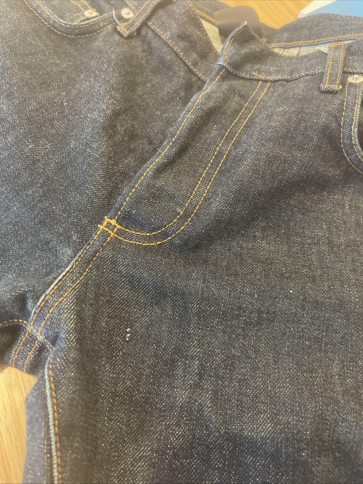 Dior × Hedi Slimane Dior Homme Sz33 Kris Van Assche Fw12 MIJ Raw Denim Jeans Size US 33 - 2 Thumbnail