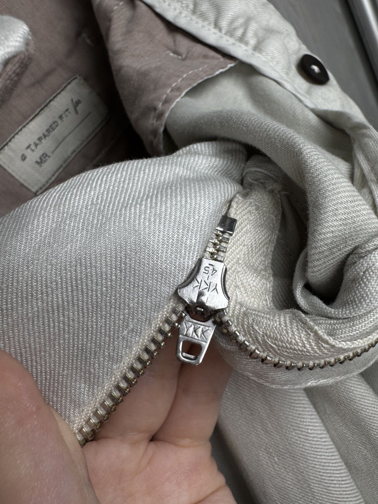 Other Devore Linen blend Ivory Beige chino pants Italy made sz 52 Size US 36 / EU 52 - 14 Thumbnail