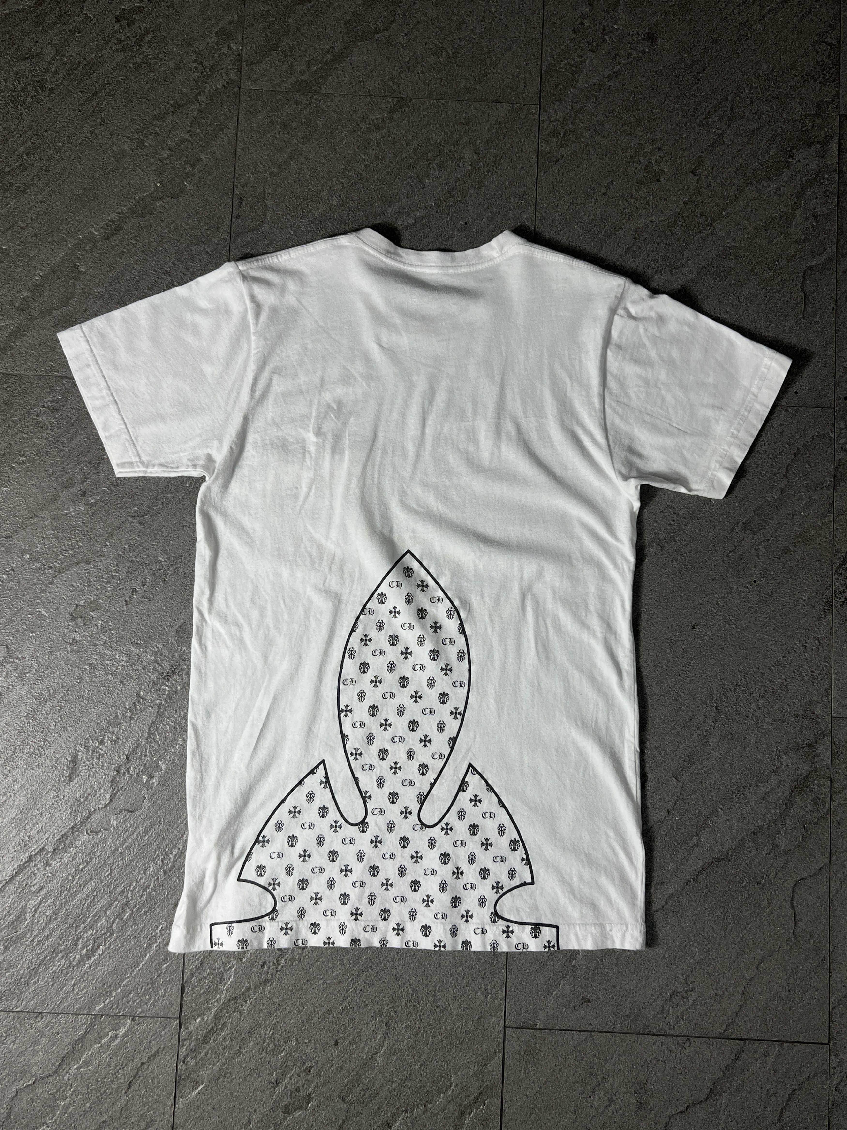 Chrome Hearts Chrome Hearts Big Cross Back Print Pocket Tee White S Size US S / EU 44-46 / 1 - 1 Thumbnail