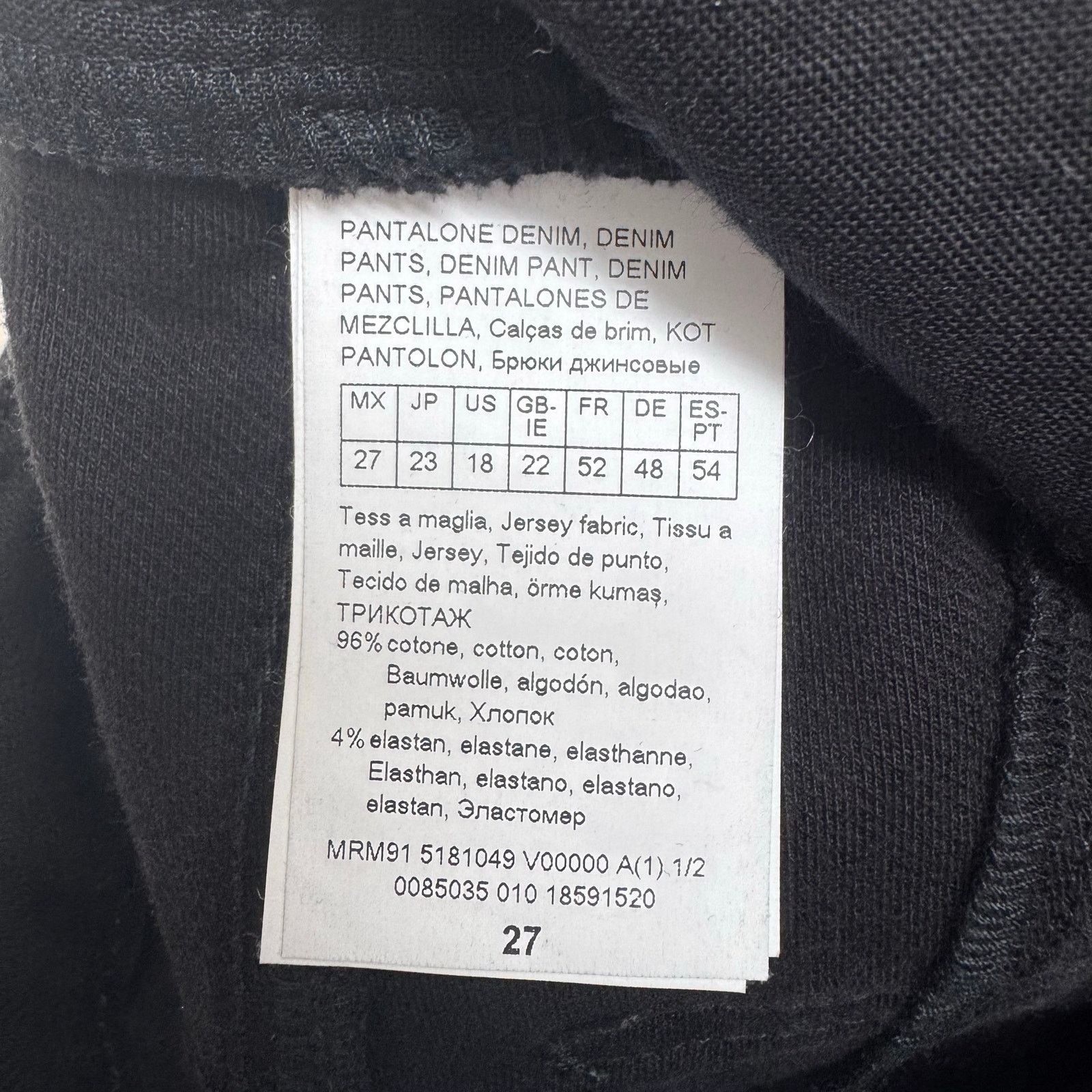 Marina Rinaldi Marina Rinaldi Idalgo Black Denim Trouser Pant US 18 Casual Size 40" / US 18 - 8 Thumbnail