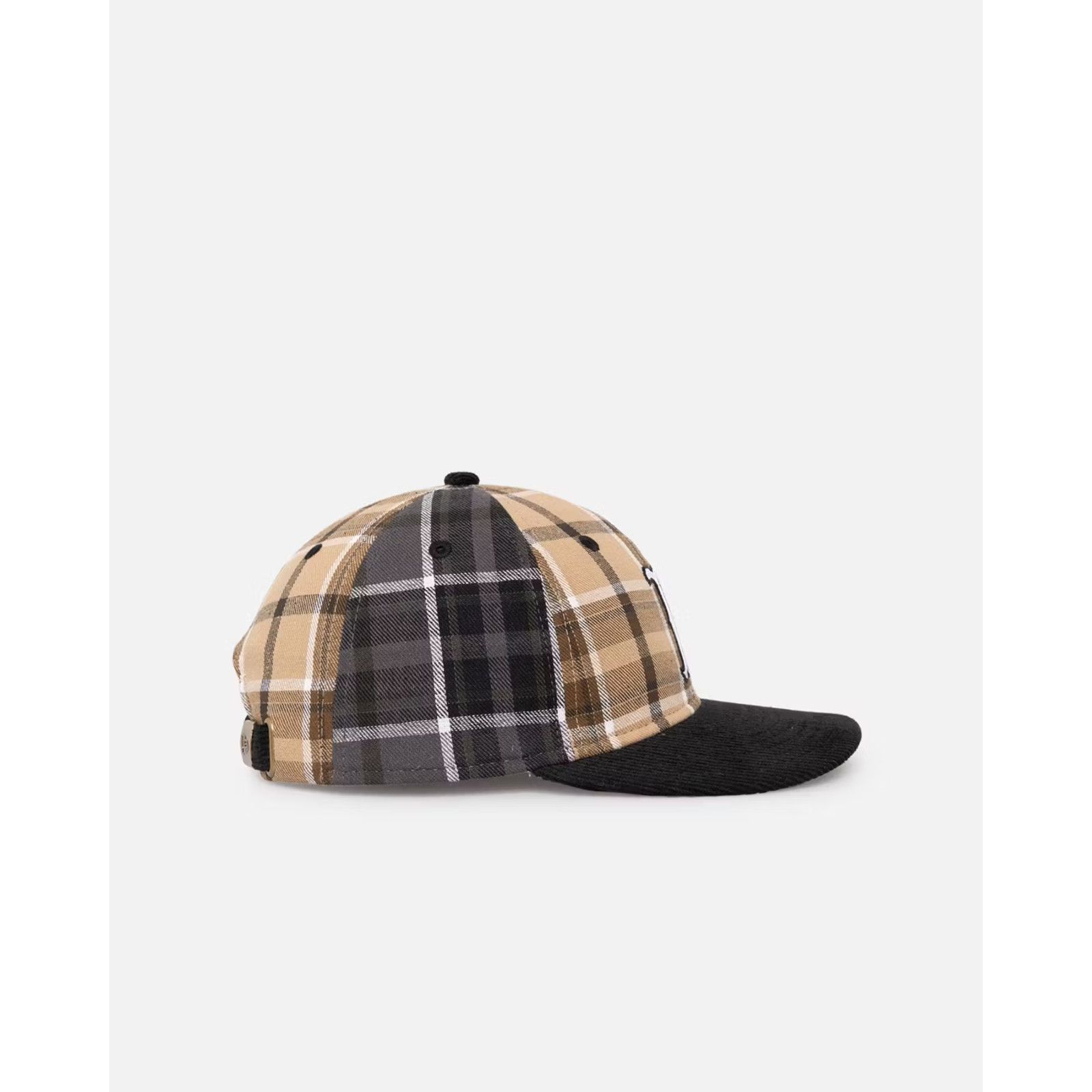 New Era Boston Red Sox New Era Plaid Strapback Hat High Crown MLB Size ONE SIZE - 5 Thumbnail