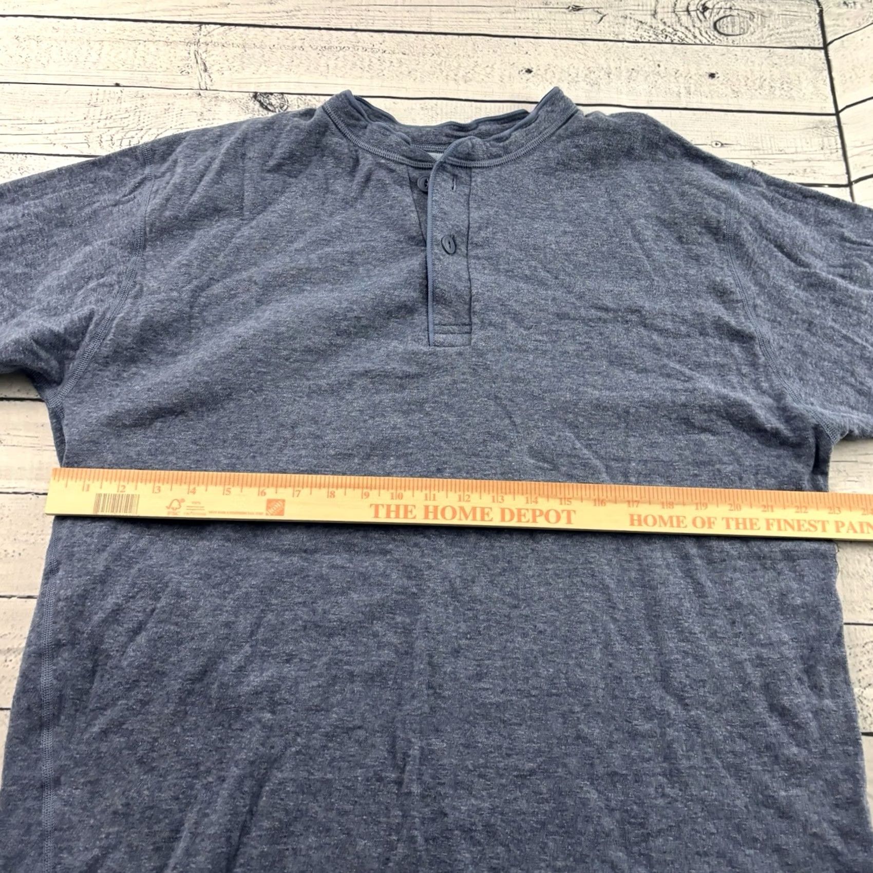 Vintage L.L. Bean Wool River Drivers Long Sleeve Henley Men's XL Tall Blue Shirt Size US XL / EU 56 / 4 - 3 Thumbnail