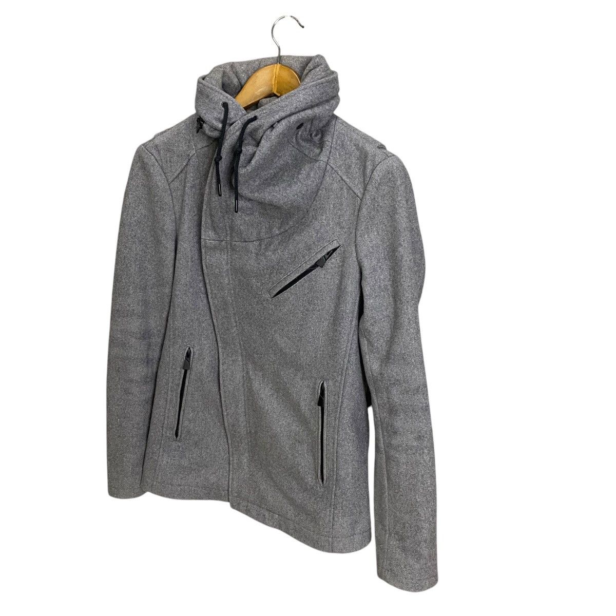 Katharine Hamnett London Katharine Hamnett London Asymmetrical Rider Wool Jacket Size M / US 6-8 / IT 42-44 - 3 Thumbnail