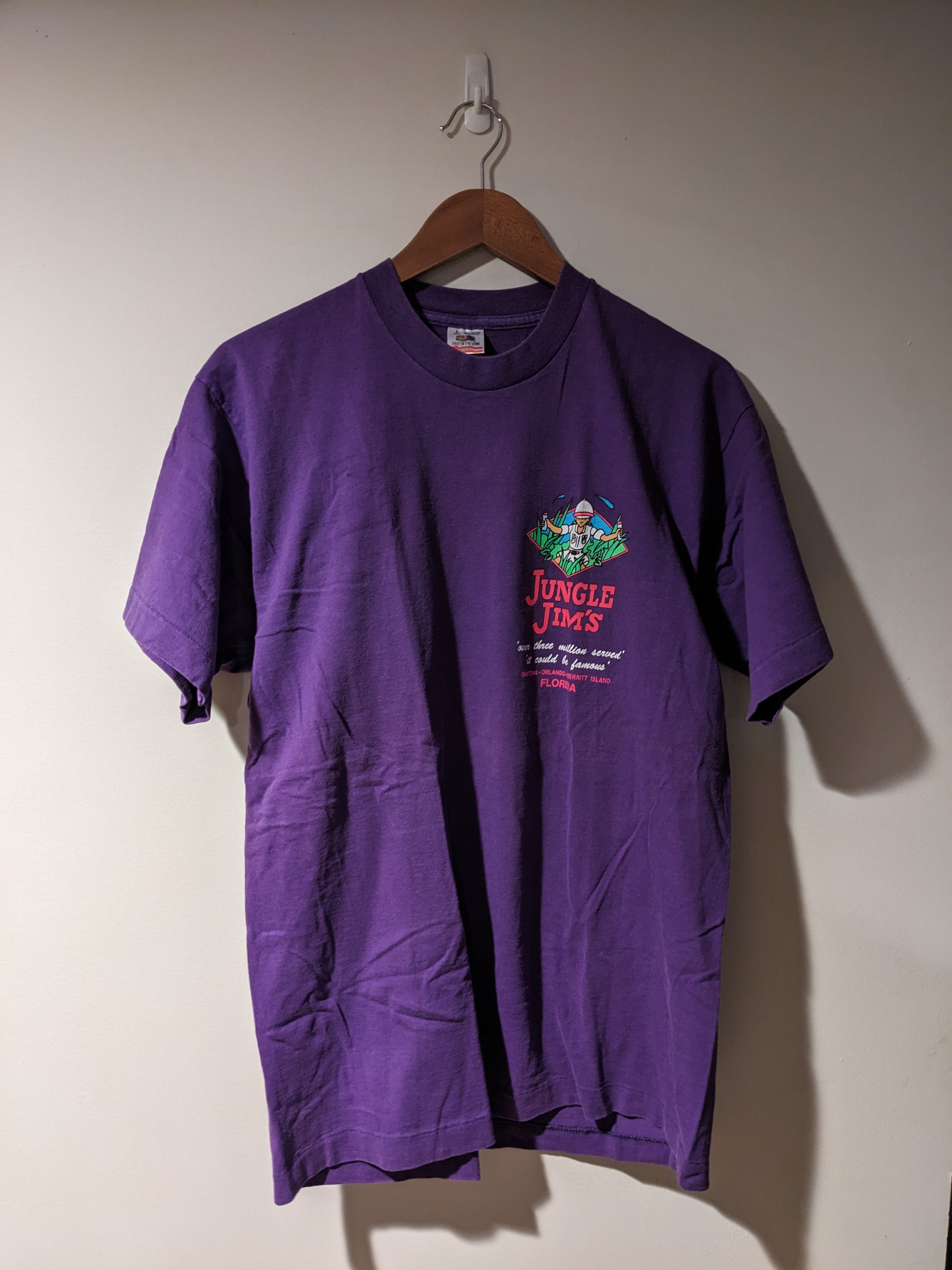 NASCAR × Vintage Vintage 1988 Jungle Jim Nascar Racing Speedway T-Shirt Size US L / EU 52-54 / 3 - 4 Thumbnail