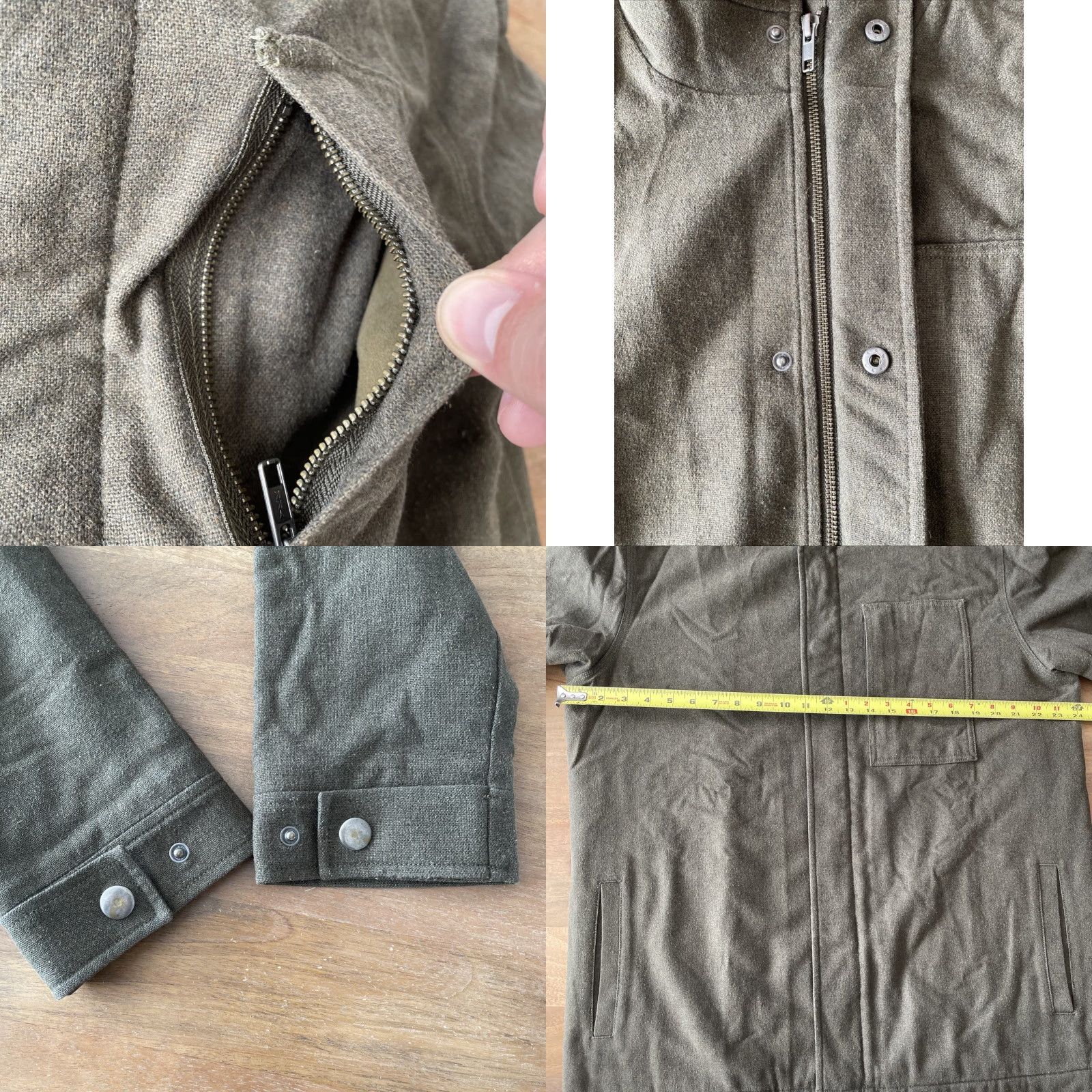 Patagonia Patagonia Jacket Mens Size L Felted Wool Blend Green Army Outdoor Mid-Length Zip Full Zip Casual Travel Workwear Pattern Solid Size US L / EU 52-54 / 3 - 8 Thumbnail