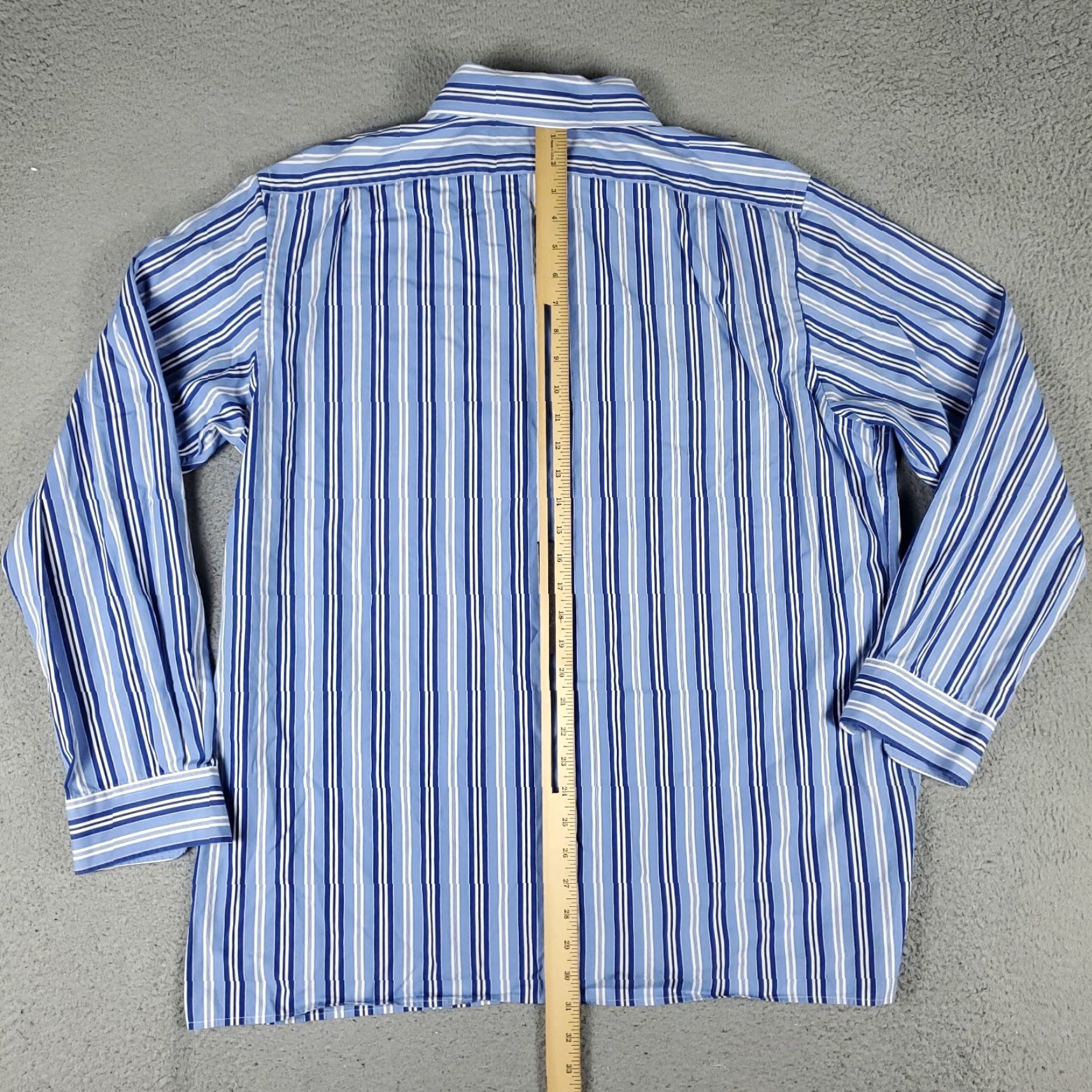 Ralph Lauren Ralph Lauren Shirt Mens XL Blue Striped Pony Button-Up Long Sleeve Casual Collection Size US XL / EU 56 / 4 - 3 Thumbnail
