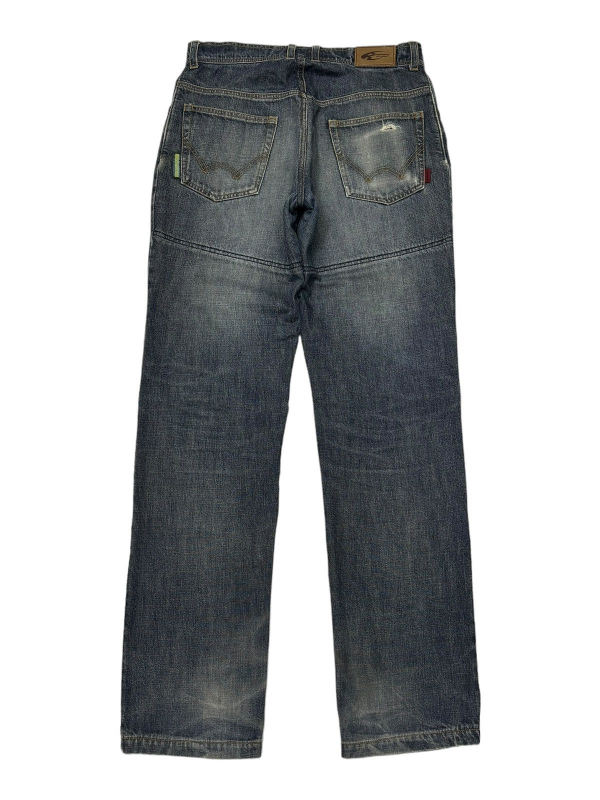 Kadoya ❤️‍🔥VINTAGE KOMINE TOKYO MOTORCYCLE DENIM JEANS Size US 30 / EU 46 - 2 Thumbnail