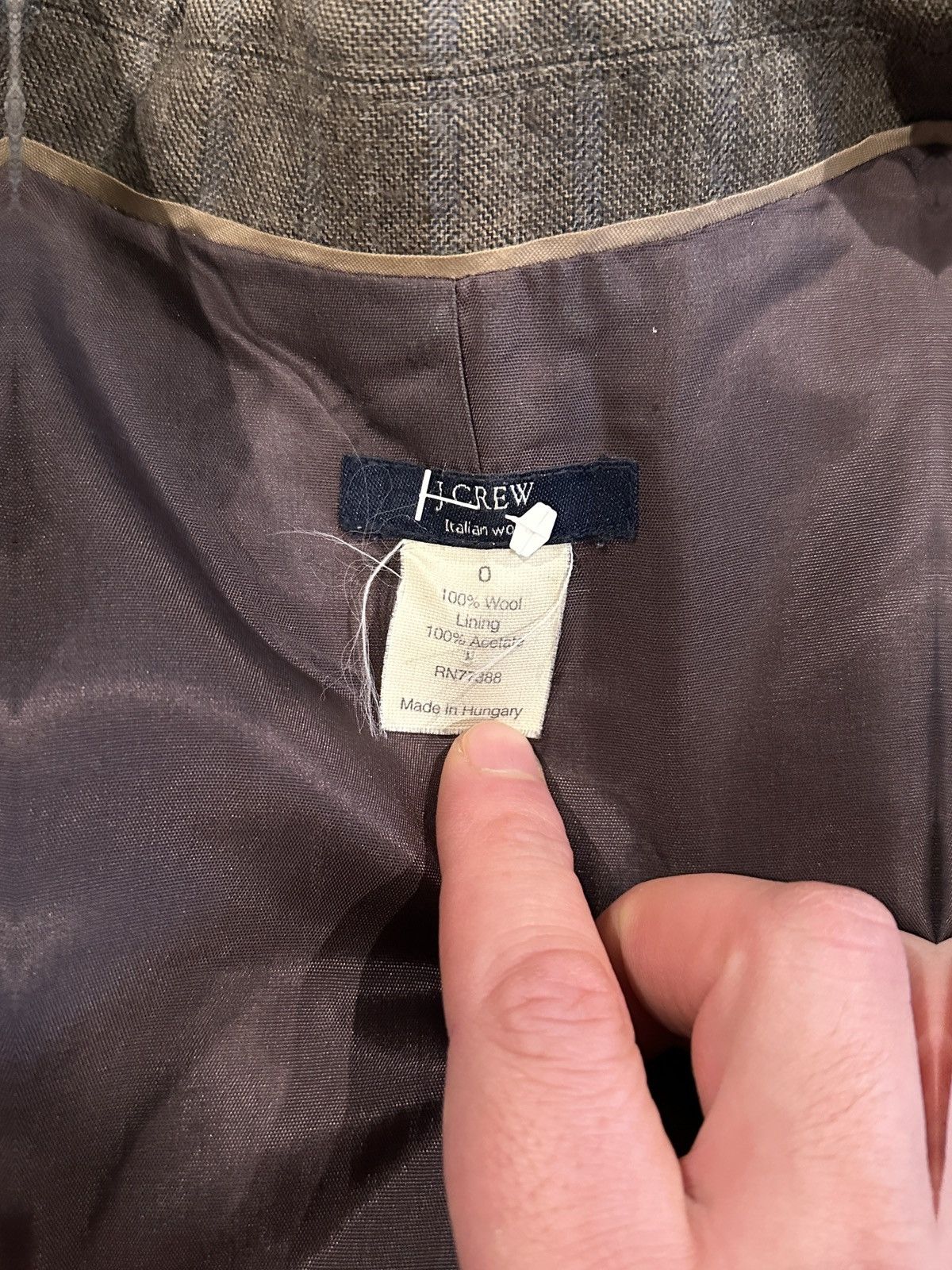 J.Crew × Polo Ralph Lauren × Vintage Vintage J. Crew Blazer Size XS / US 0-2 / IT 36-38 - 6 Thumbnail
