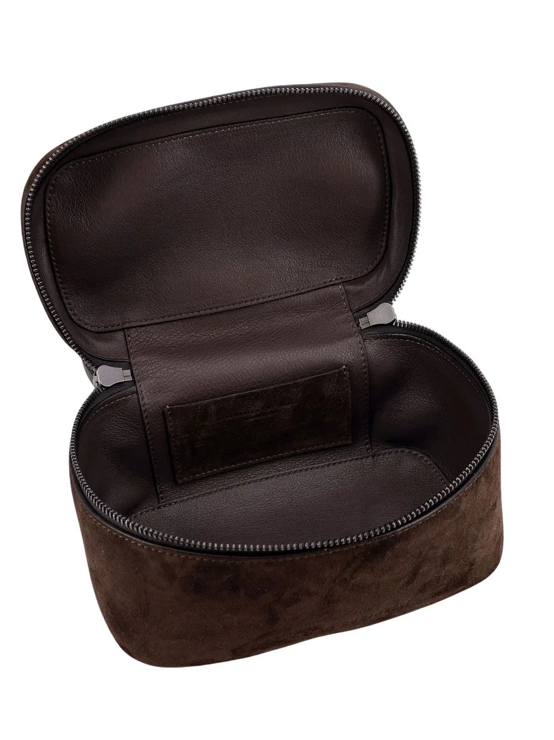Brunello Cucinelli BRUNELLO CUCINELLI Brown Suede Vanity Bag New & Authentic Size ONE SIZE - 4 Thumbnail