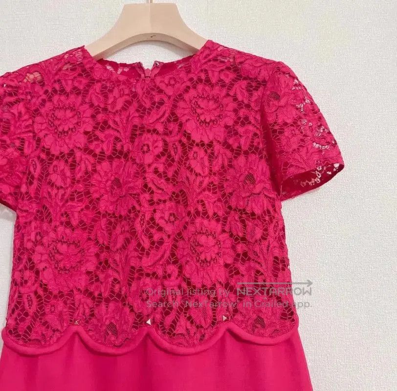 Valentino Valentino Summer Pink Lace Dress . Size S / US 4 / IT 40 - 7 Thumbnail
