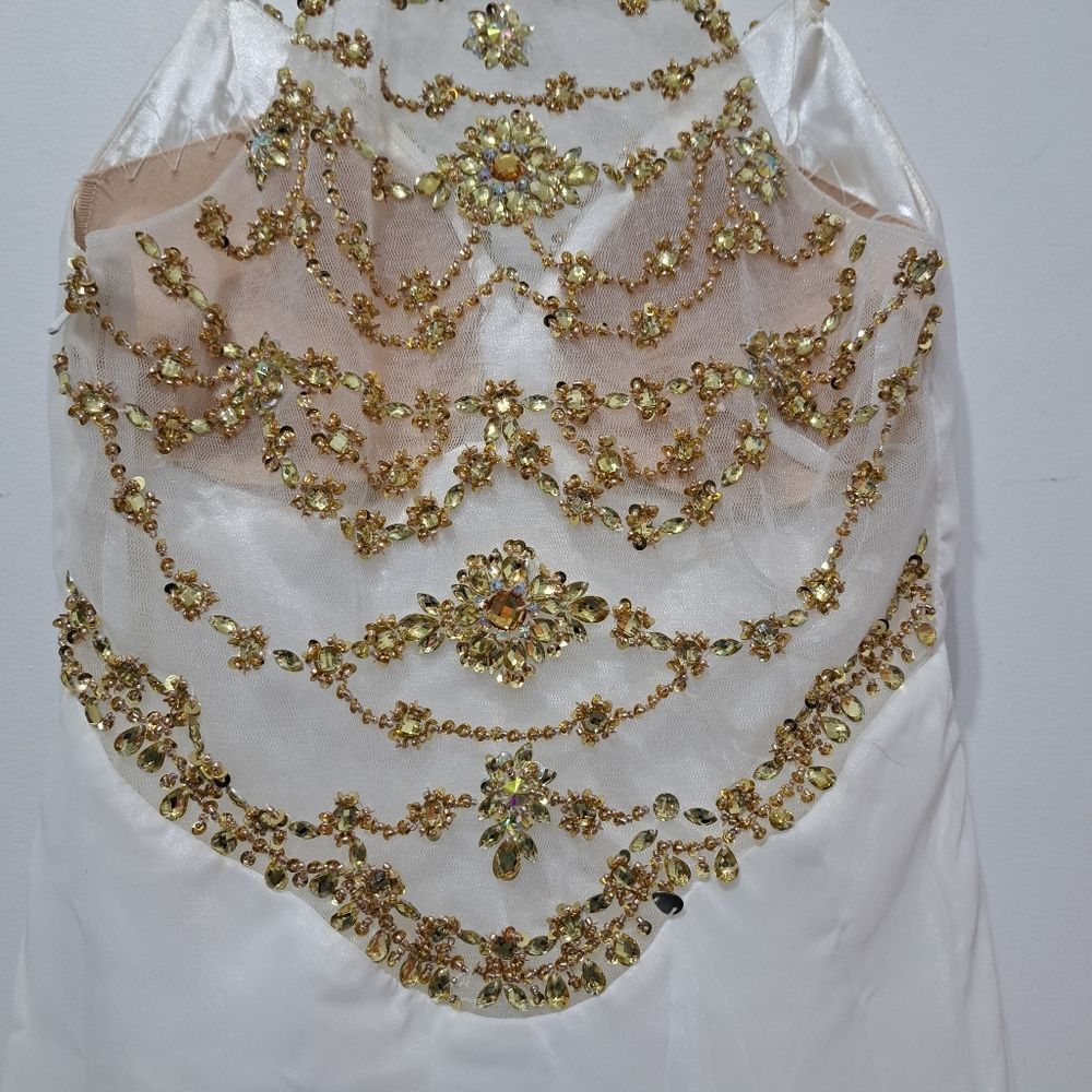 Other Dave & Johnny Embellished Rhinestones Illusion Back Long For Size XS / US 0-2 / IT 36-38 - 8 Thumbnail