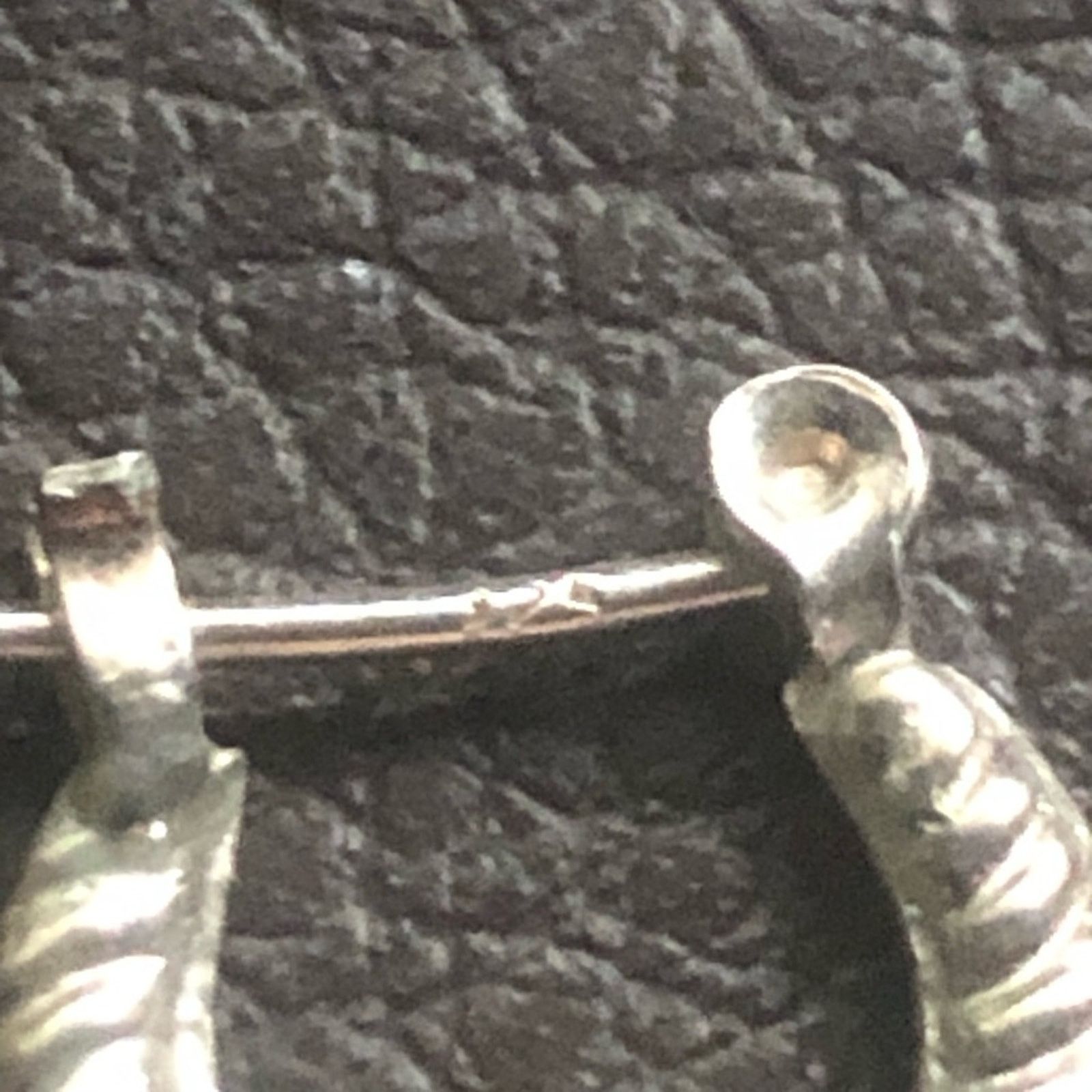 Jewelry 925 sterling silver textured mini hoop earrings Size ONE SIZE - 5 Thumbnail