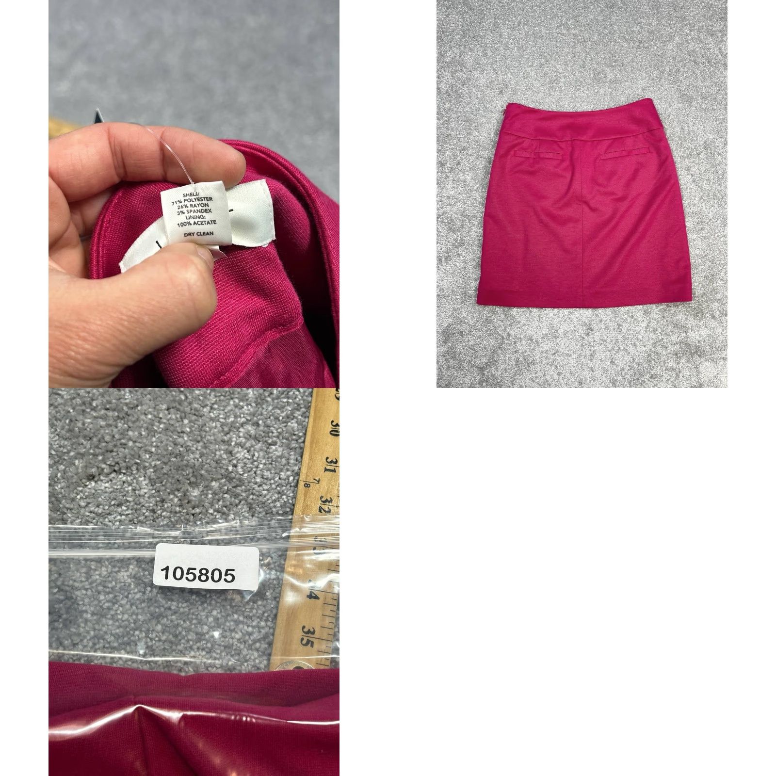 Loft Ann Taylor Loft Mini Skirt Women 0 Pink Straight And Pencil Stretch Side Zip New Size 25" / US 0 / IT 36 - 8 Thumbnail