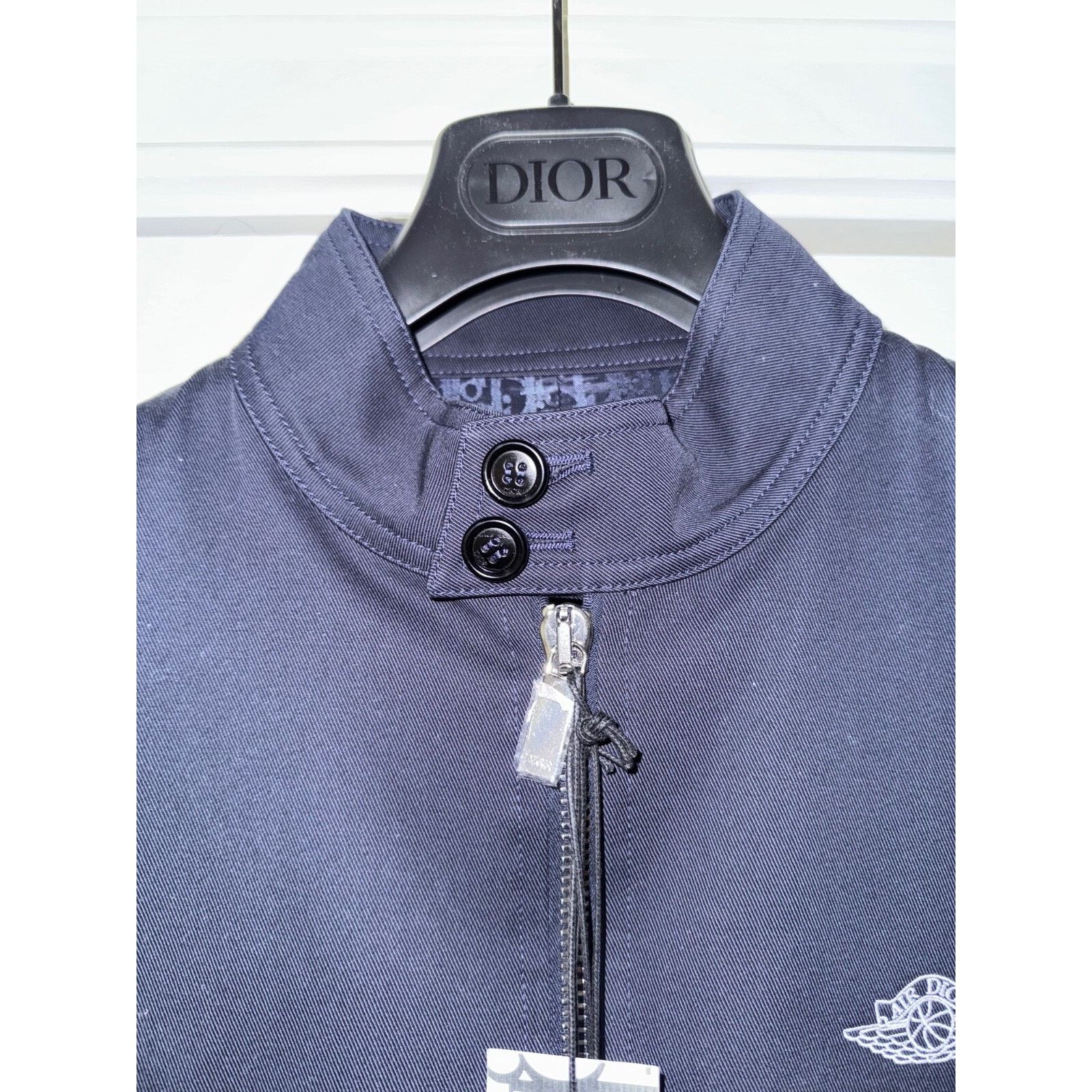 Dior Dior Air Logo Zip Up Double Zipper Woven Moto Jacket Coat 48 Size US M / EU 48-50 / 2 - 5 Thumbnail