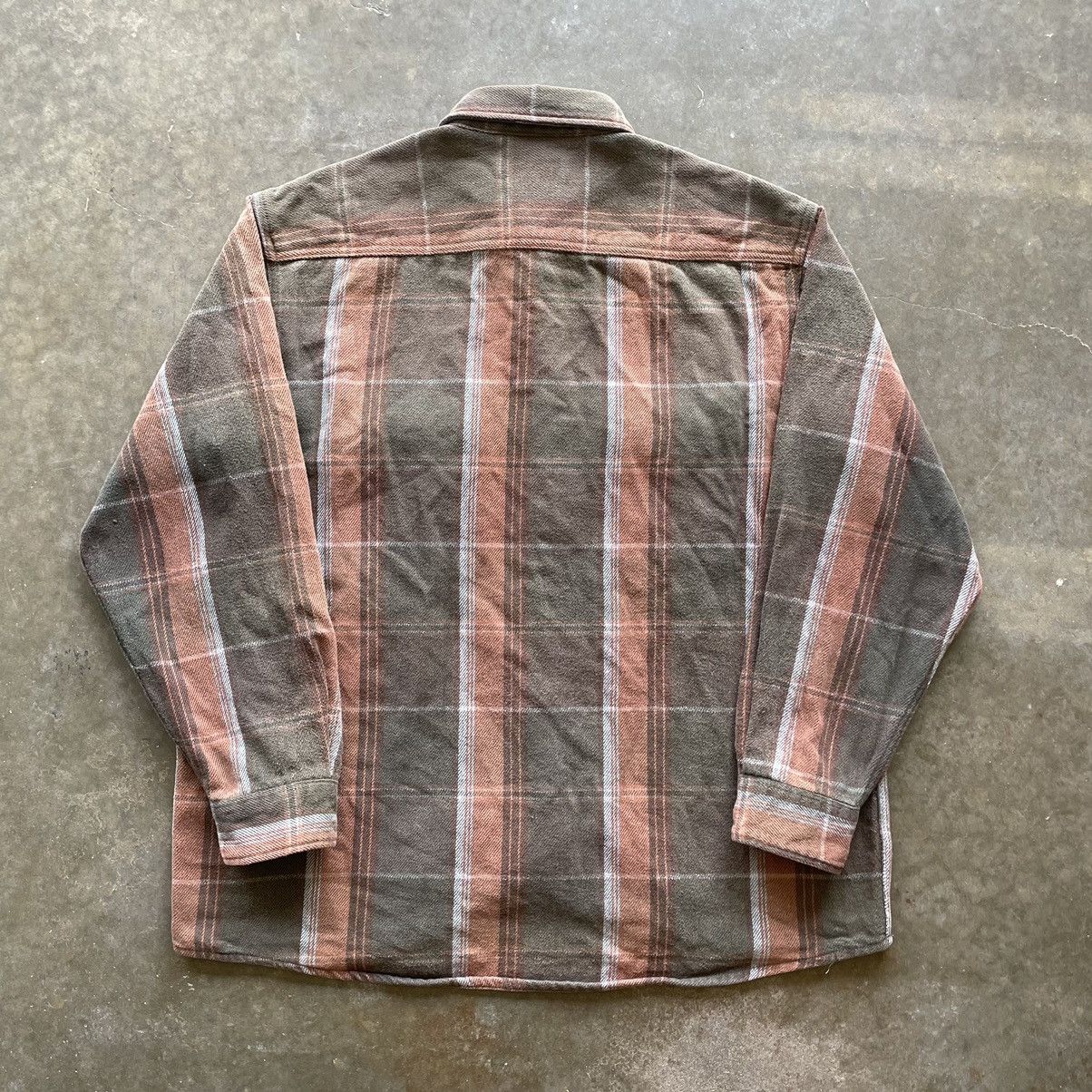 Fieldmaster × Vintage Vintage 90s Brown Green Plaid Flannel Button Up Grunge Size US L / EU 52-54 / 3 - 5 Thumbnail