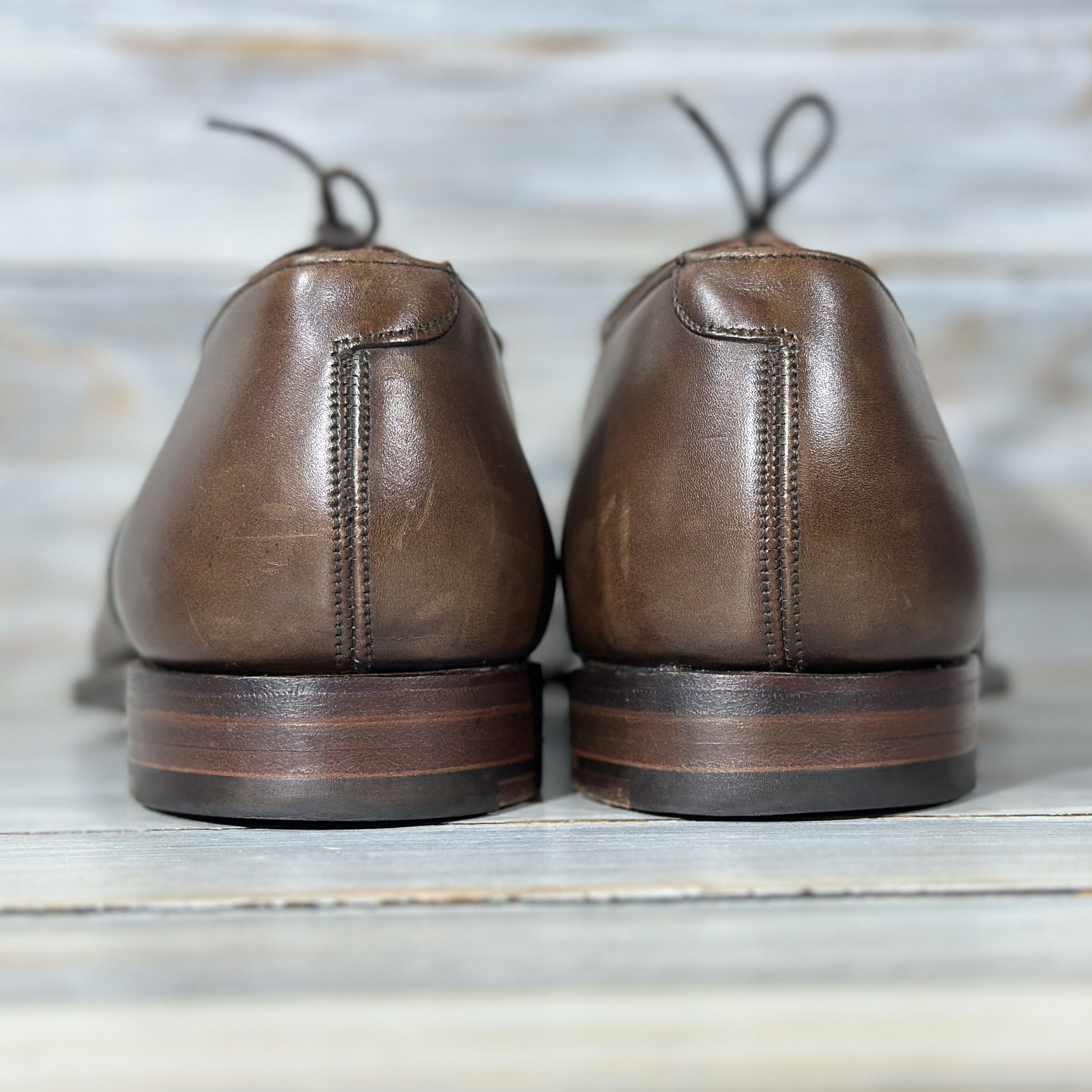 Crockett & Jones CROCKETT & JONES Audley Oxford Calf Leather Made In England Size US 9.5 / EU 42-43 - 9 Thumbnail