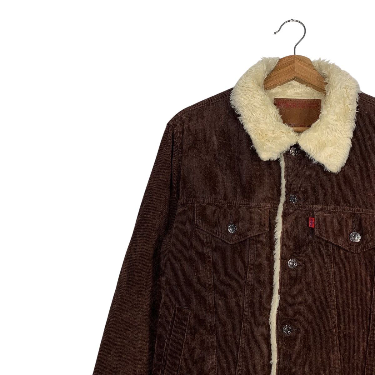 Edwin Edwin 503 Corduroy Sherpa Trucker Jacket Size US S / EU 44-46 / 1 - 6 Thumbnail