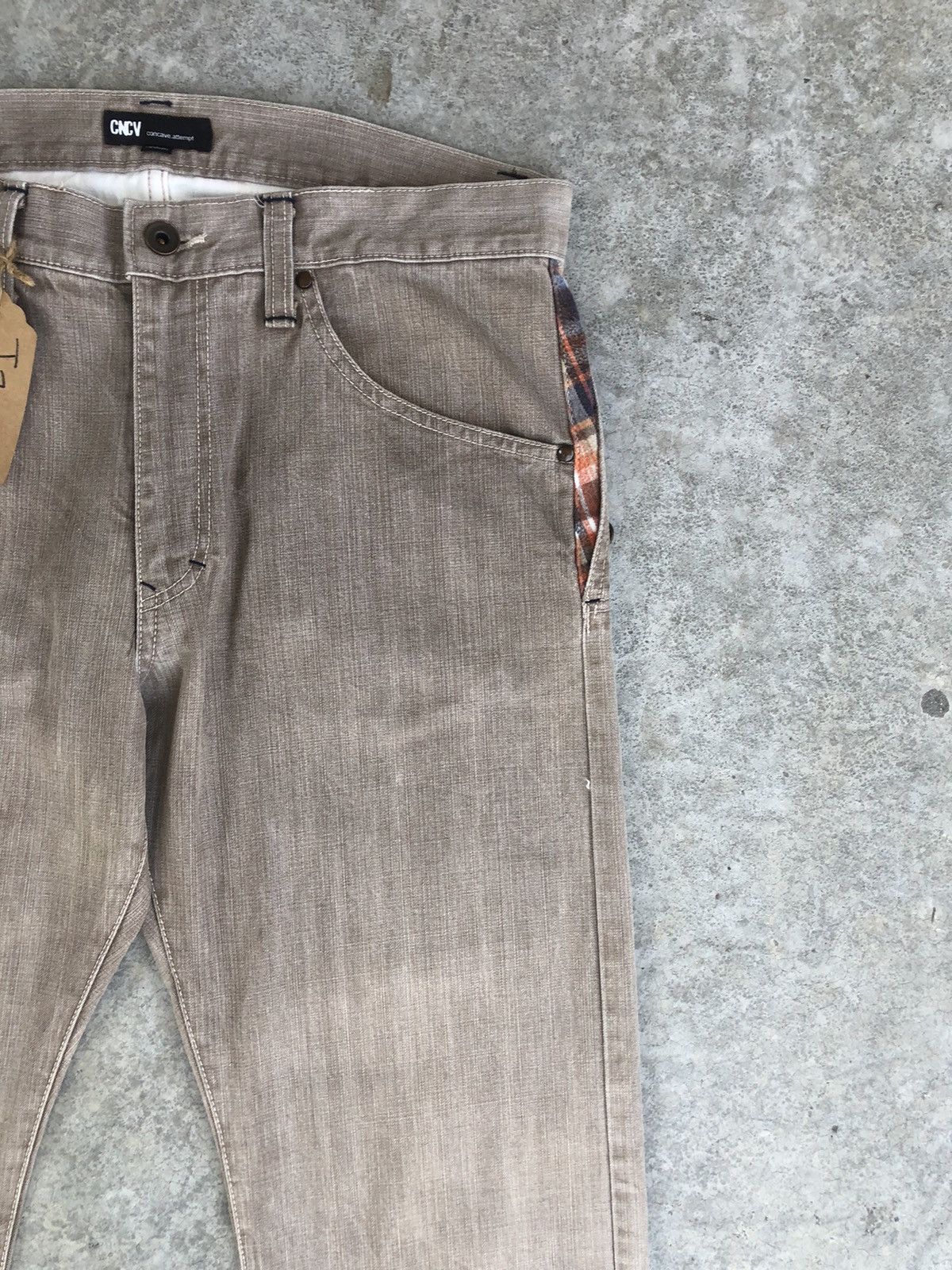 Japanese Brand Japanese Concave attempt Distressed Jeans Size US 33 - 6 Thumbnail