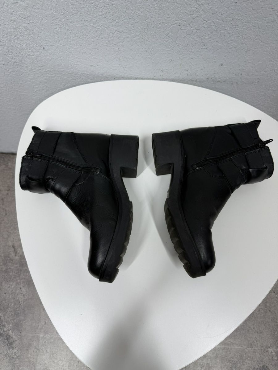 Vintage Vintage Italian AS 98 Rick Owens Style Leather Biker Boots Size US 6.5 / EU 39-40 - 10 Thumbnail