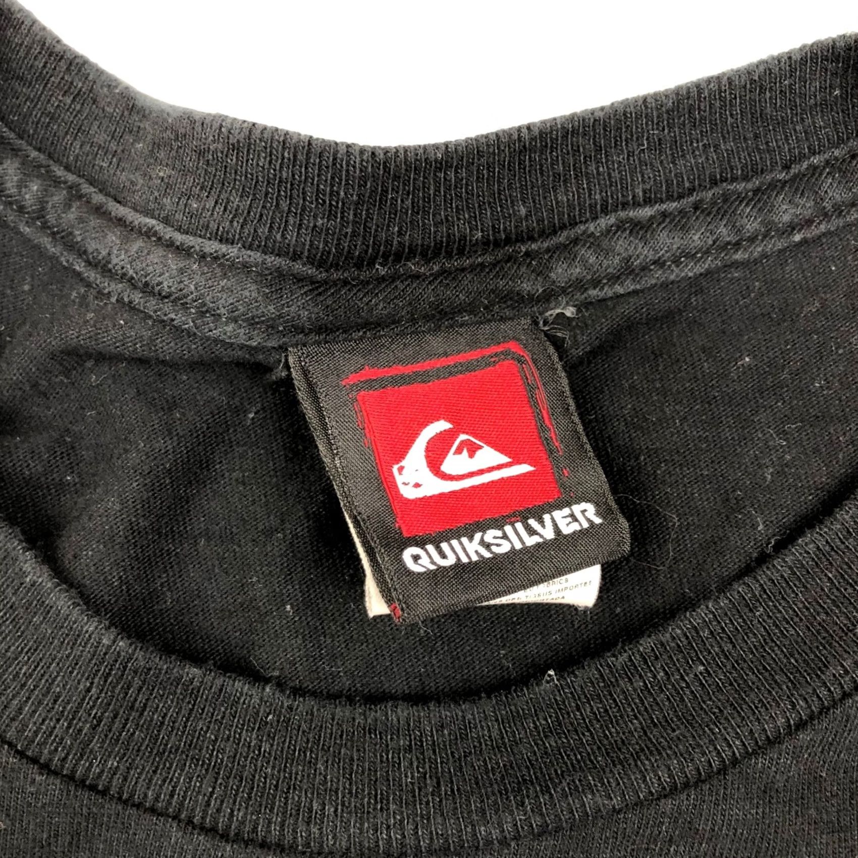 Quiksilver VINTAGE Quiksilver Shirt Men L Black 100% Cotton Short Sleeve Crew Neck Logo Graphic Print Classic T-Shirt Size US L / EU 52-54 / 3 - 4 Thumbnail