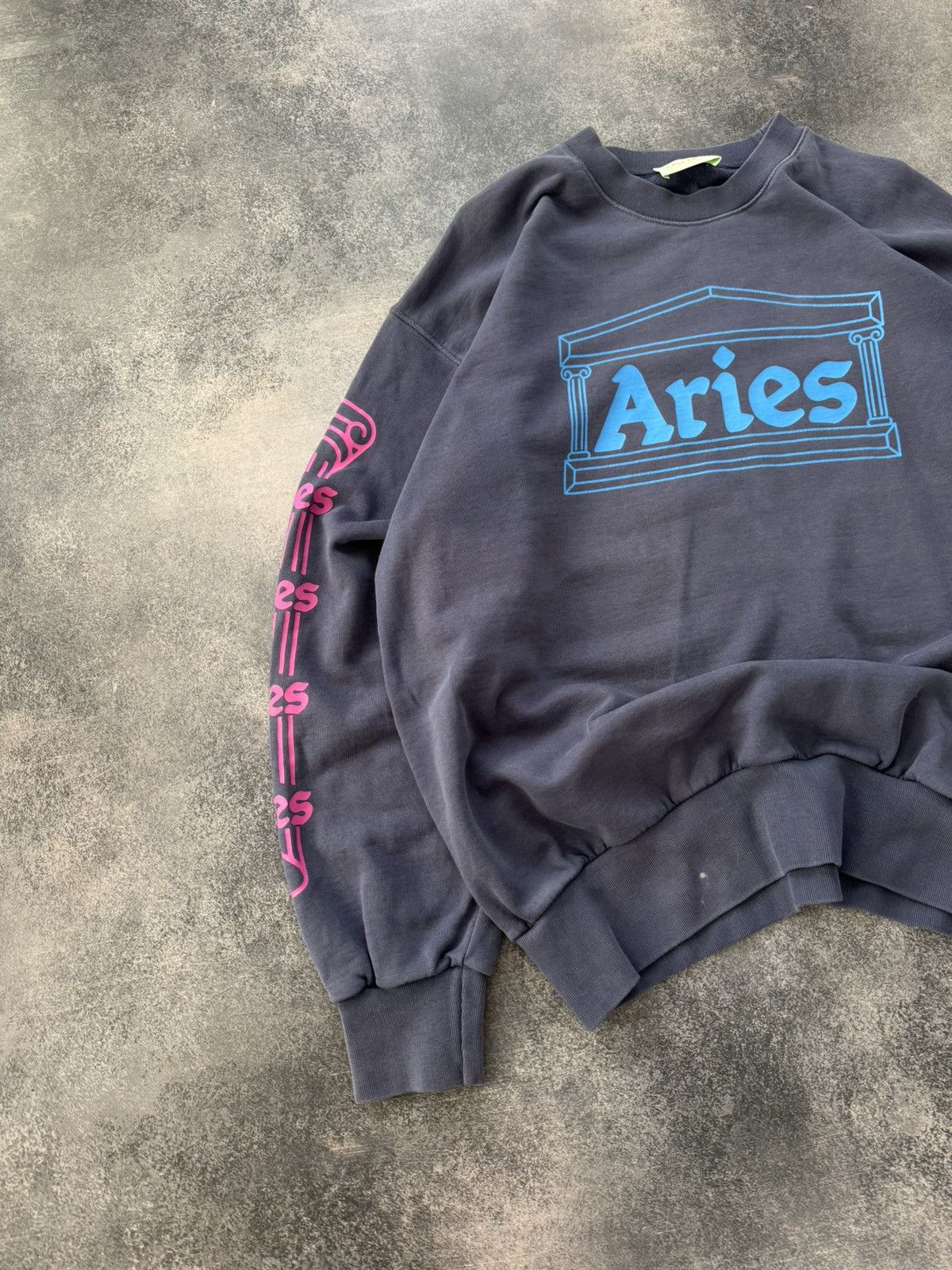 Aries Aries Temple Crew Sweatshirt Size US L / EU 52-54 / 3 - 3 Thumbnail