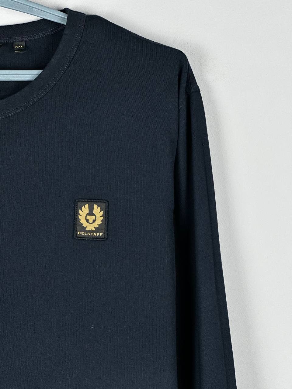 Belstaff Belstaff Basic Cotton Logo Long Sleeve T Shirt Size US XXL / EU 58 / 5 - 4 Thumbnail